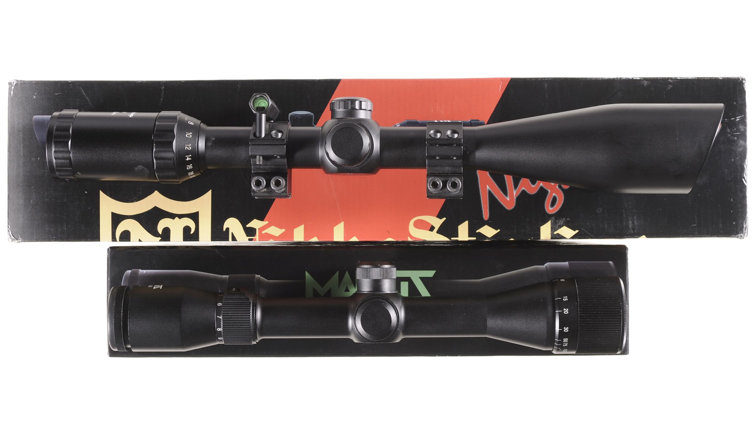 Two Rifle Scopes with Boxes Rock Island Auction