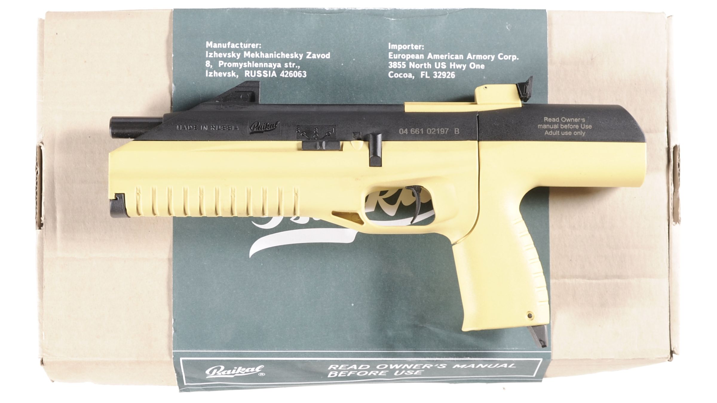 Baikal Drozd Bumble Bee Air Pistol With Box Rock Island Auction 2735