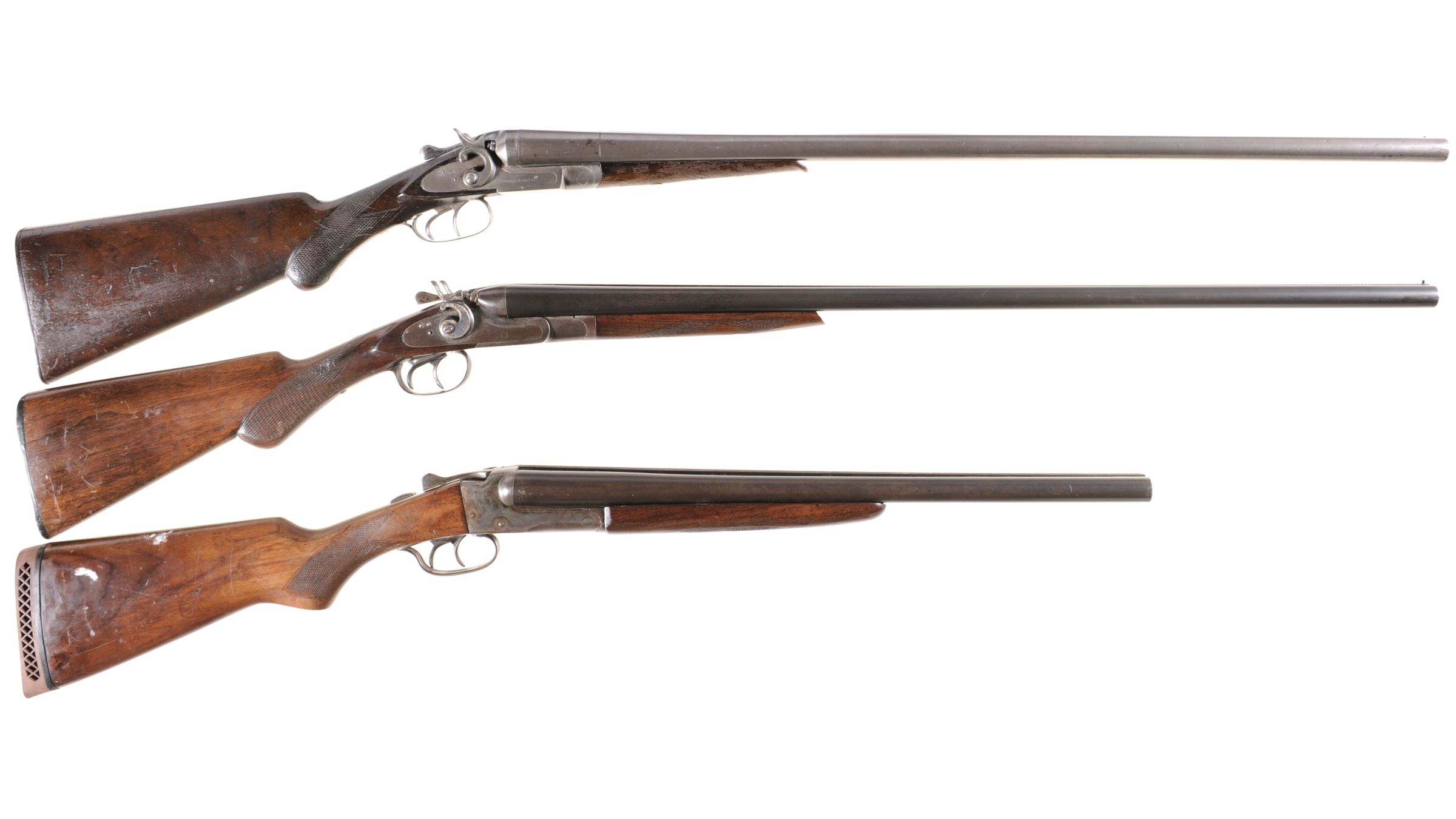 Three Double Barrel Shotguns | Rock Island Auction