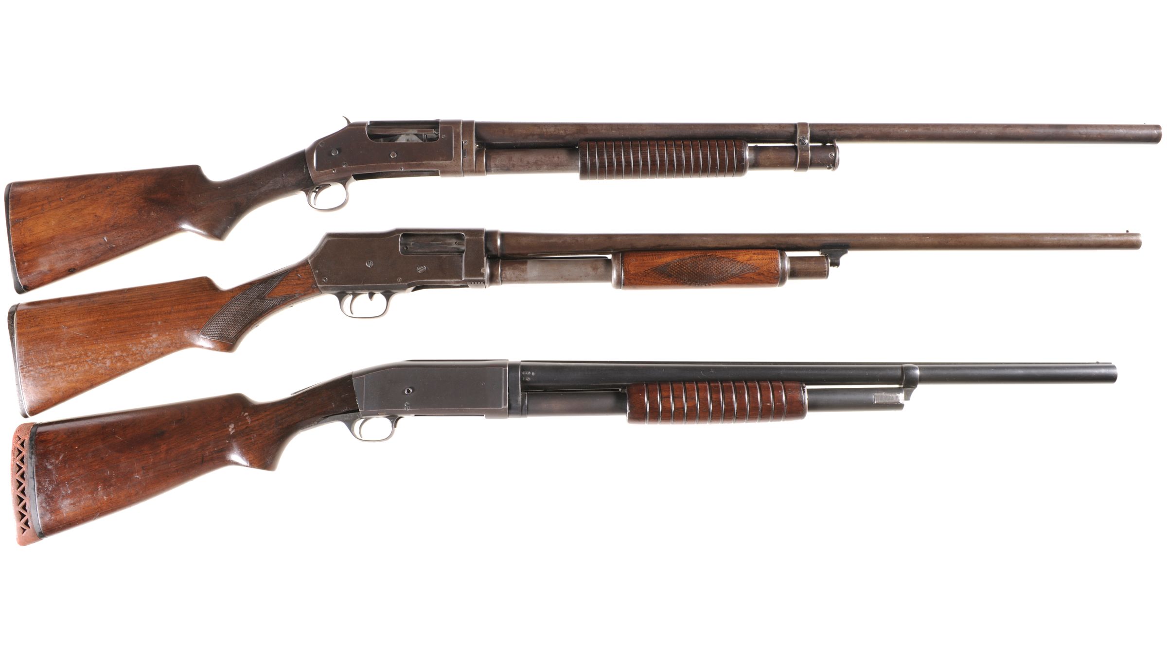 Three Slide Action Shotguns | Rock Island Auction