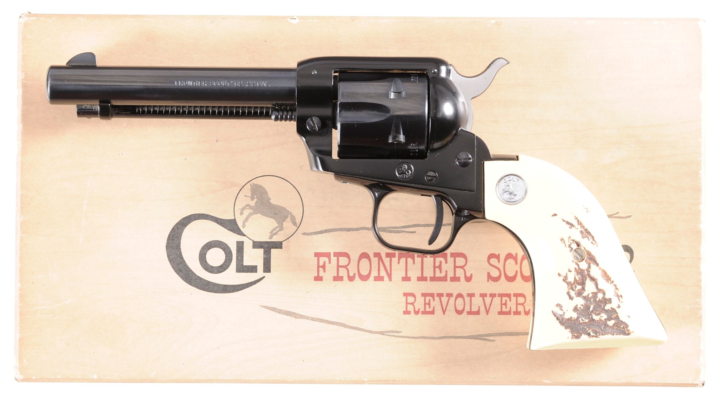 Colt Frontier Scout Single Action Army Revolver With Box Rock Island