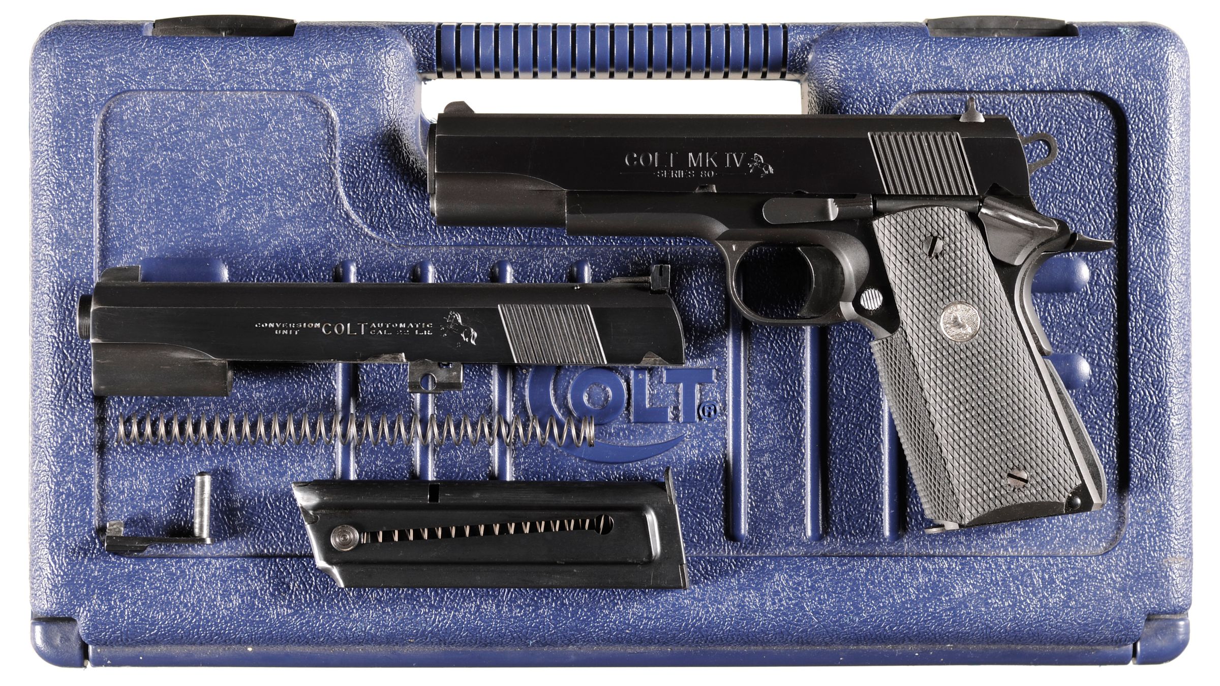 Colt MK IV Series 80 Government Model Pistol with Case Rock Island