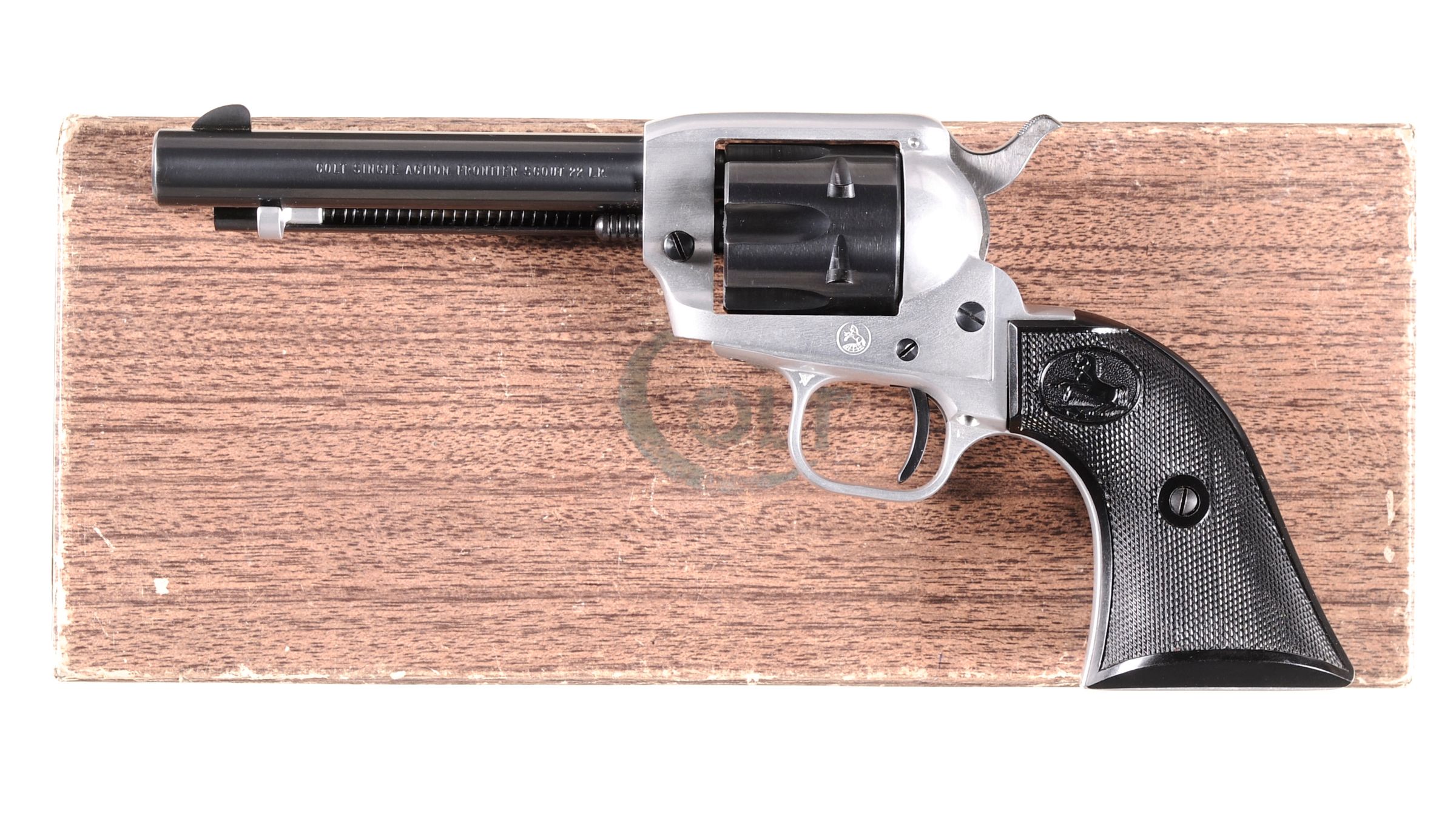 Colt Frontier Scout Single Action Army Revolver with Box Rock Island