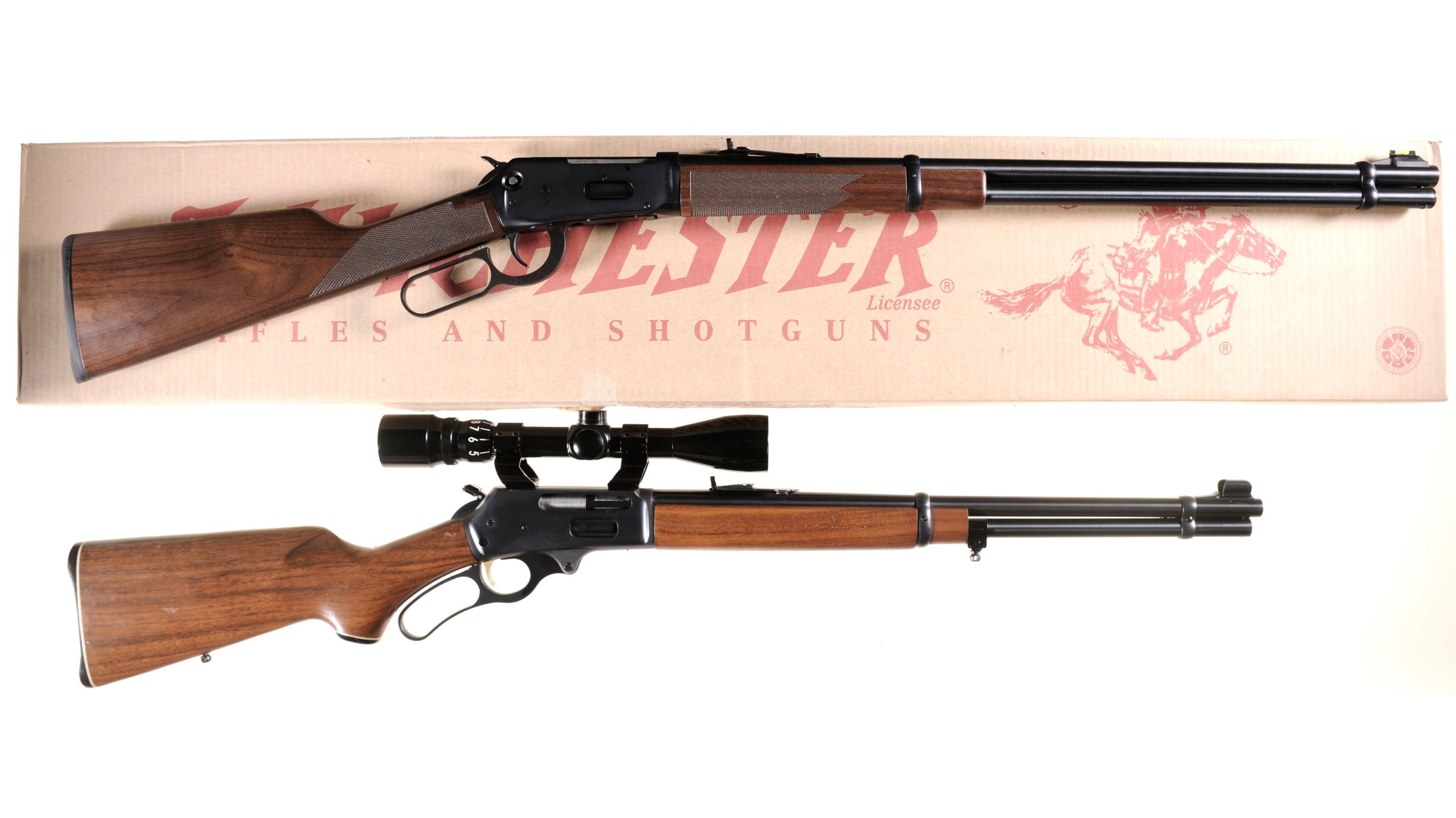 two-lever-action-long-guns