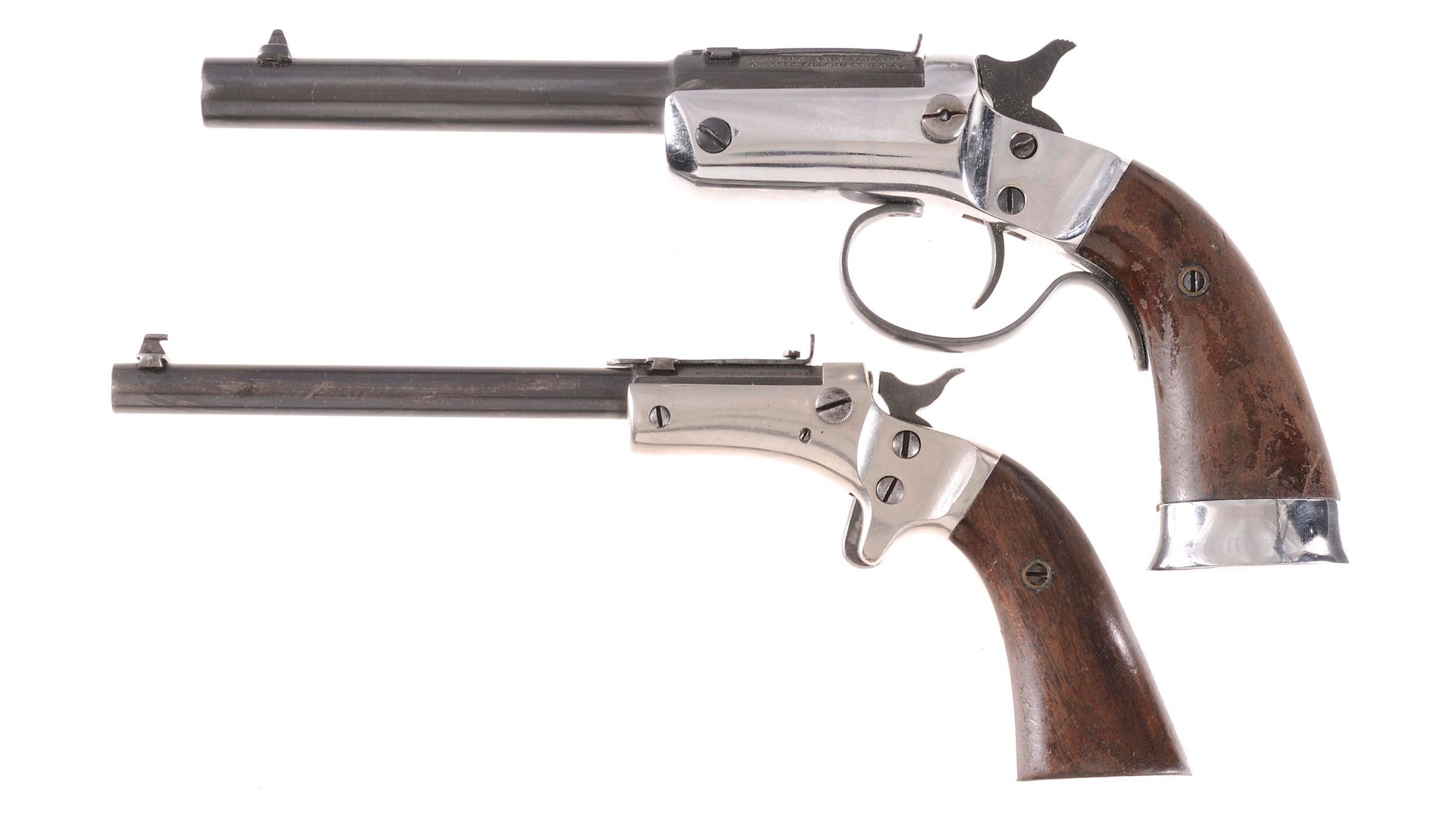 Two J. Stevens Tip-Up Single Shot Pistols | Rock Island Auction