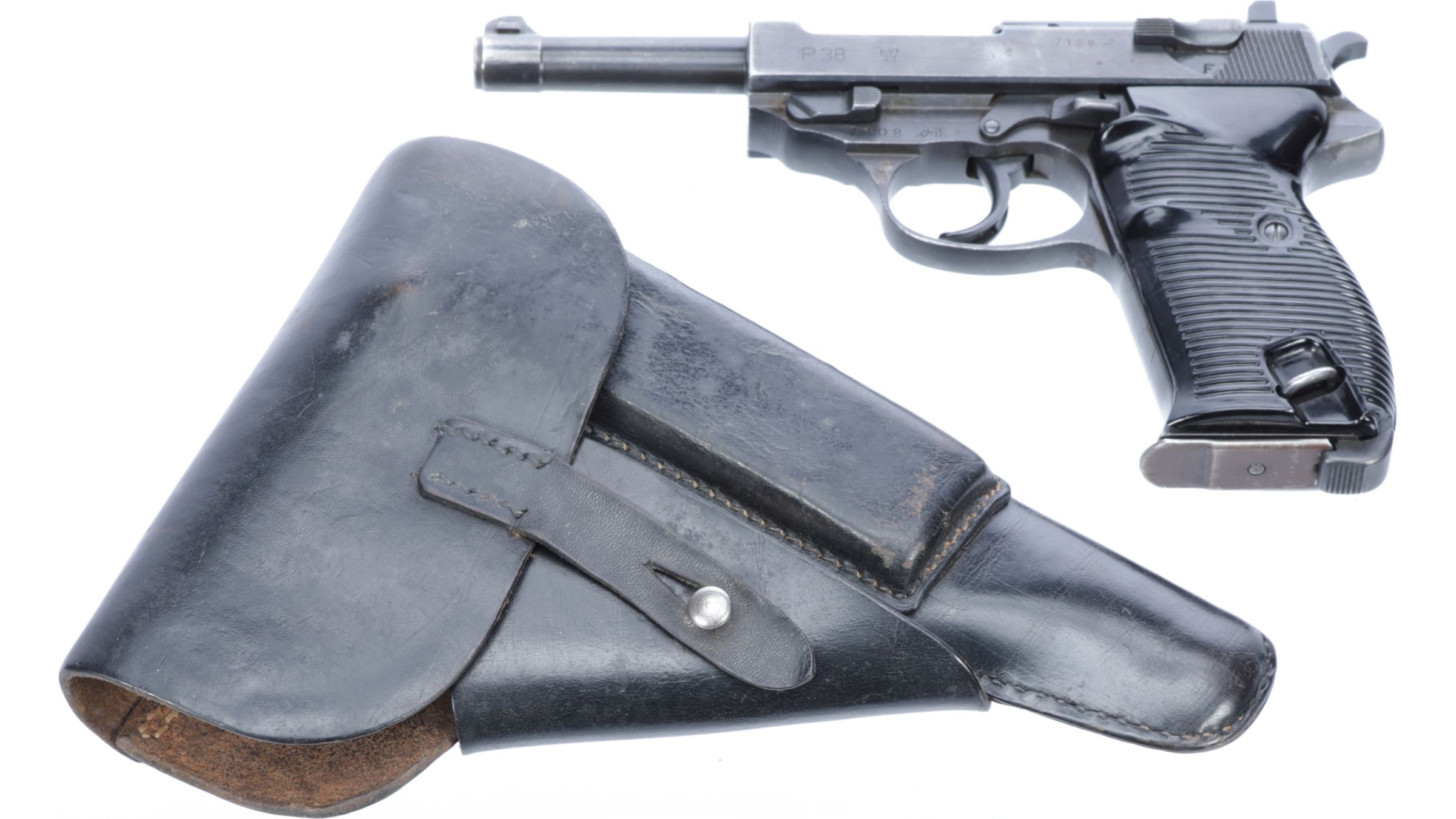 Mauser Byf43 Code P38 Semi Automatic Pistol With Holster Rock Island Auction 6323