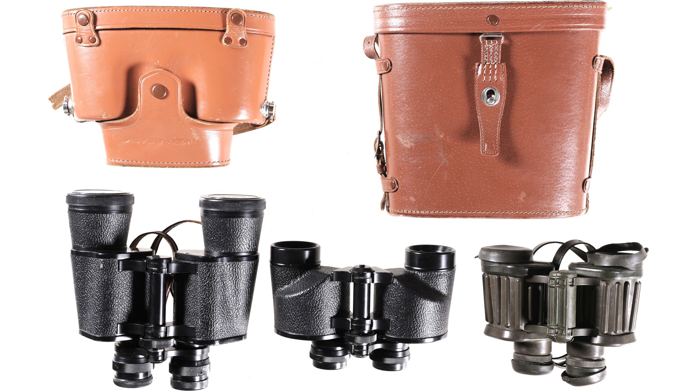 Group of Three Binoculars Rock Island Auction