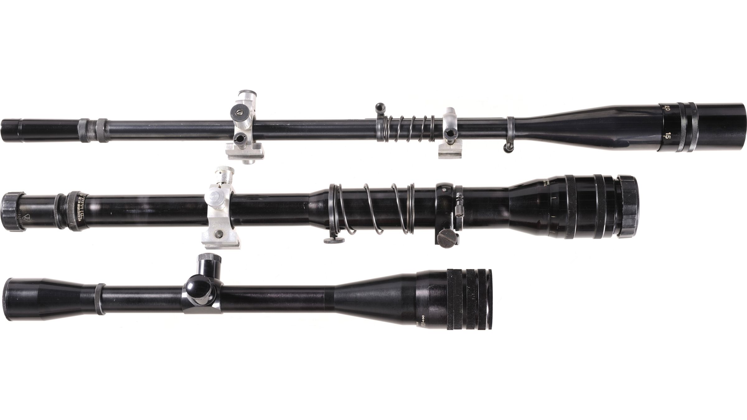 Three Rifle Scopes Rock Island Auction