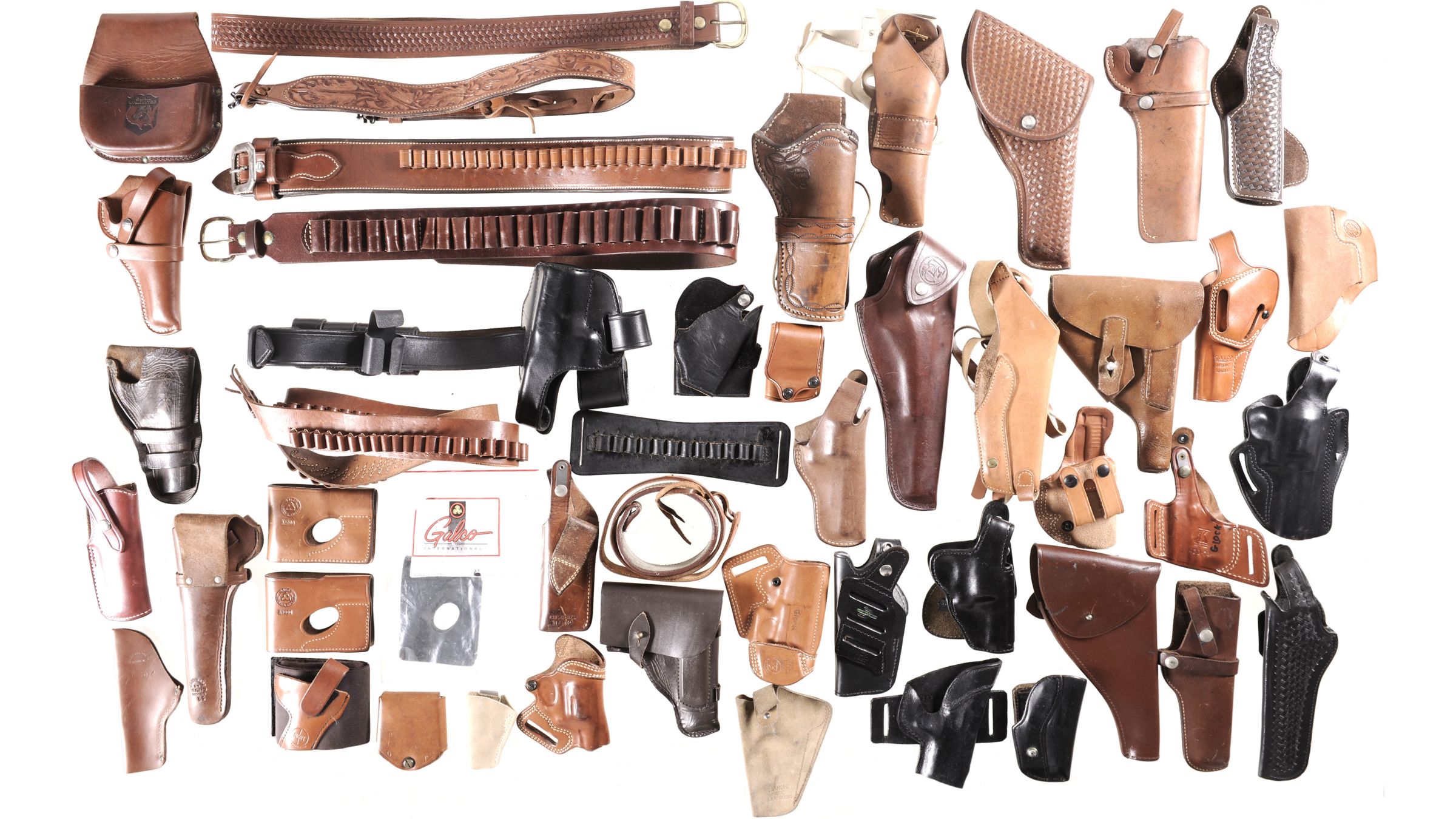 Large Grouping of Leather Firearm Accessories Rock Island Auction