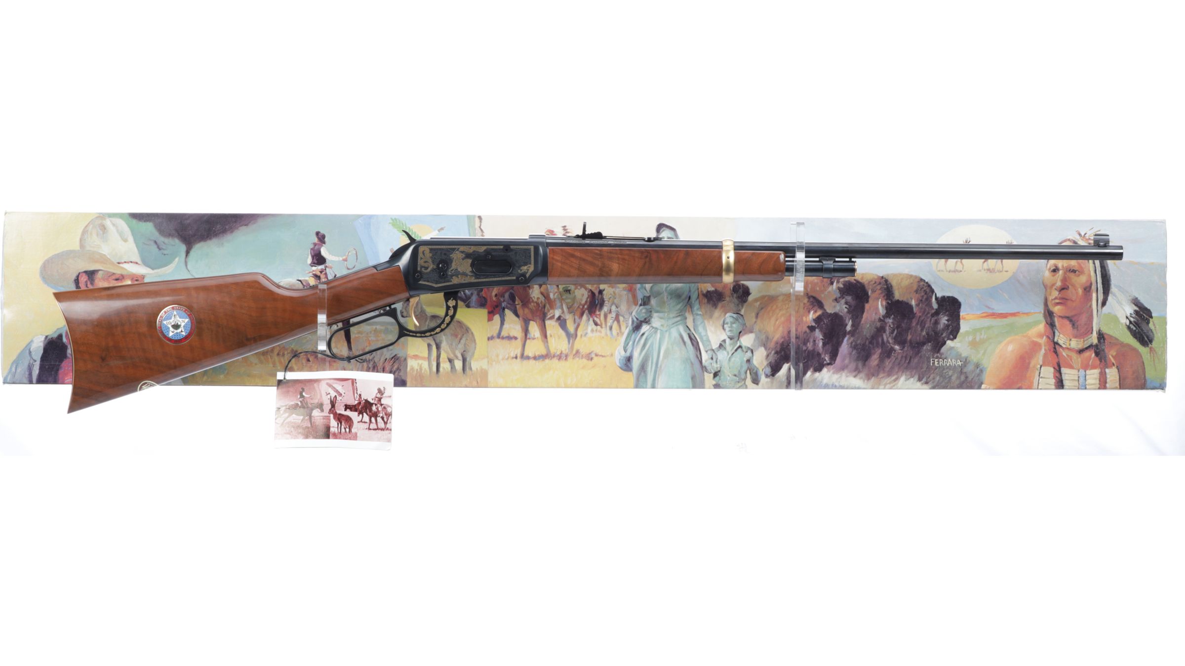 Winchester Model 94 Oklahoma Diamond Jubilee Lever Action Rifle Rock