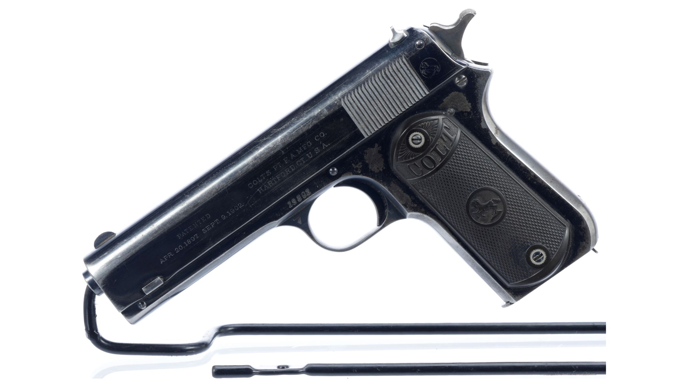 Colt Model 1903 Pocket Hammer SemiAutomatic Pistol Rock Island Auction