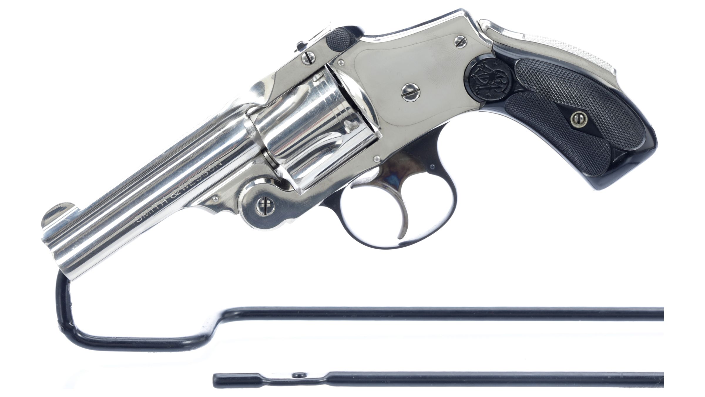 Smith And Wesson 38 Safety Hammerless Revolver With Box Rock Island Auction