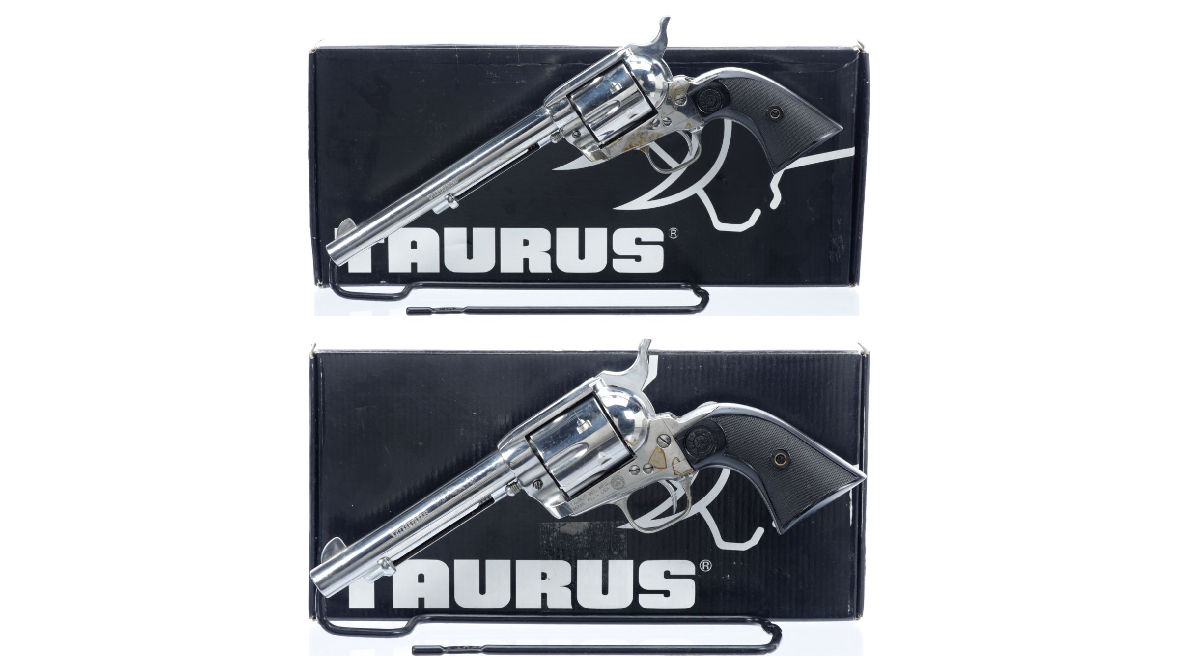 Two Taurus Gaucho Single Action Revolvers With Boxes