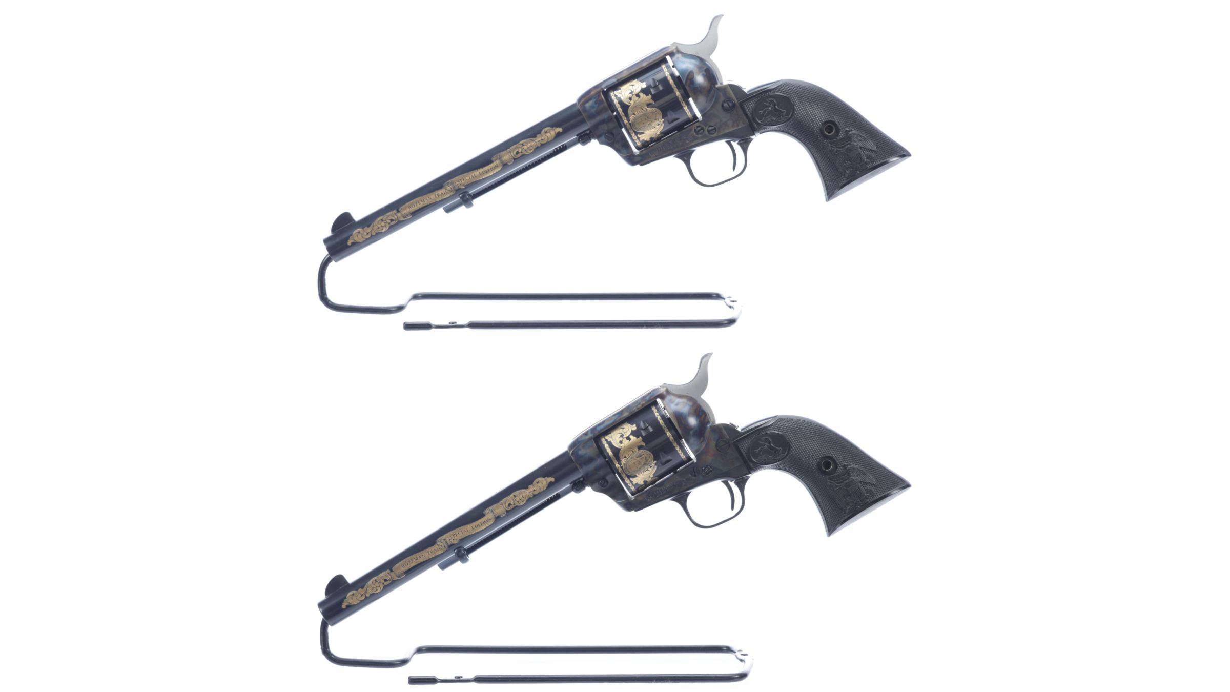 Two Colt Bozeman Trail Special Edition Single Action Revolvers | Rock ...