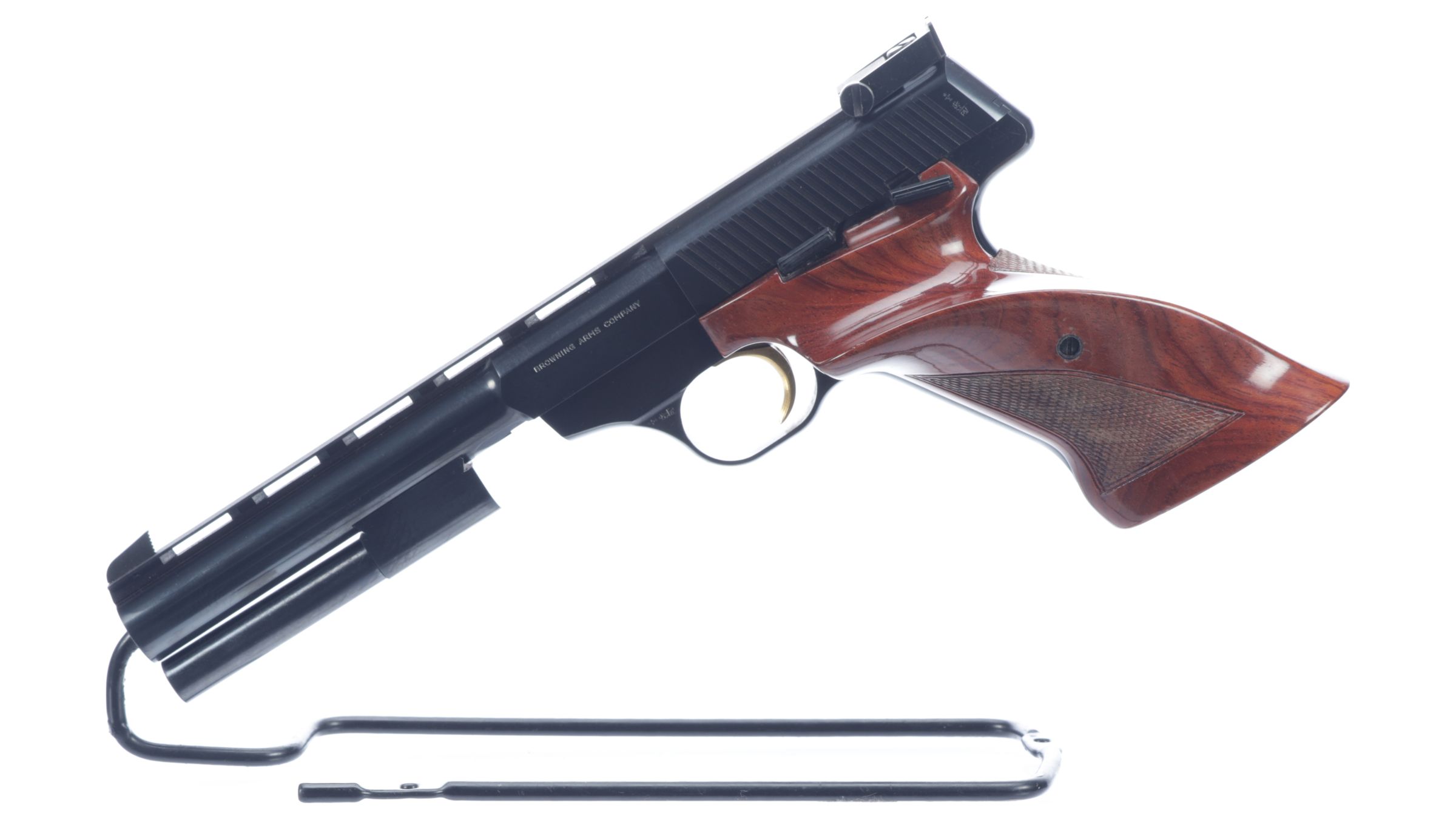 Cased Browning Medalist Semi Automatic Pistol Rock Island Auction 1501