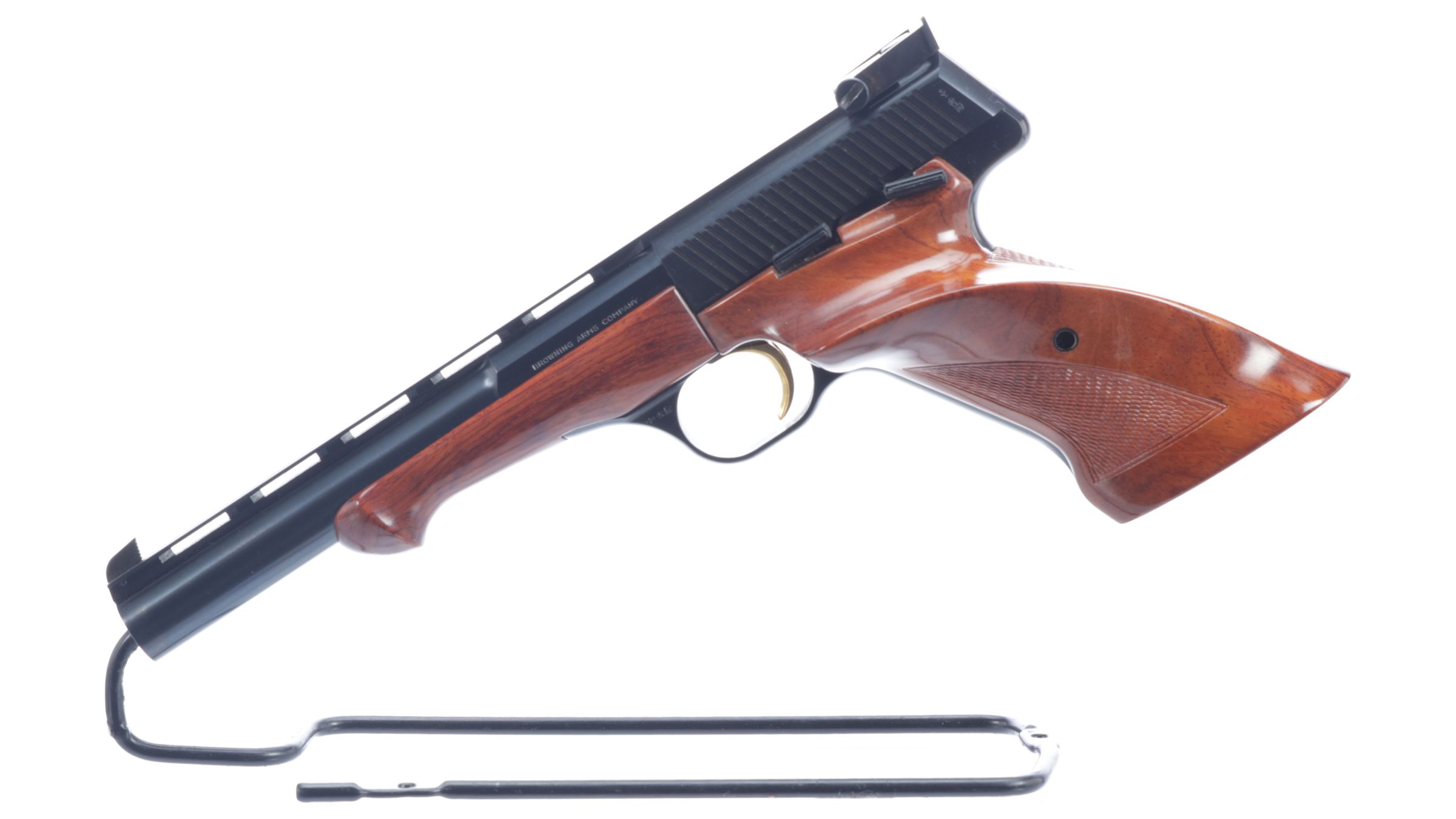 Cased Browning Medalist Semi Automatic Pistol Rock Island Auction 2441