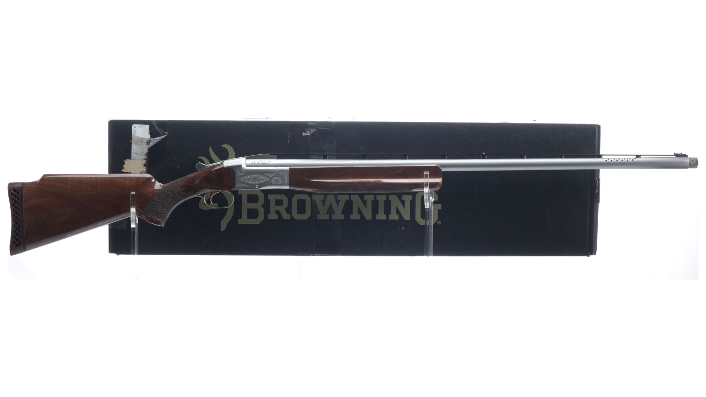 Browning BT99 Stainless Single Barrel Trap Shotgun with Case Rock