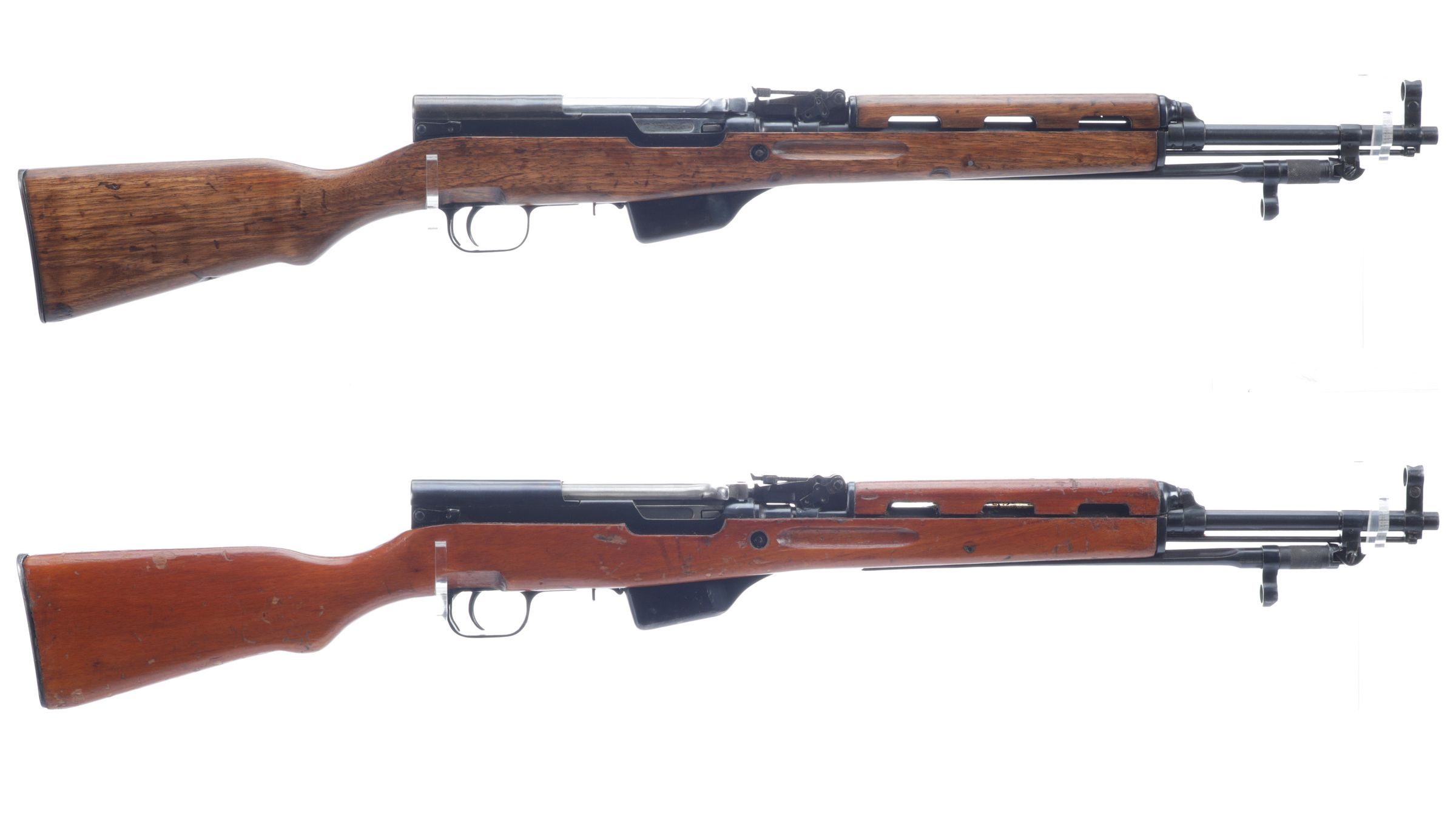 Two Albanian SKS Semi-Automatic Rifles | Rock Island Auction