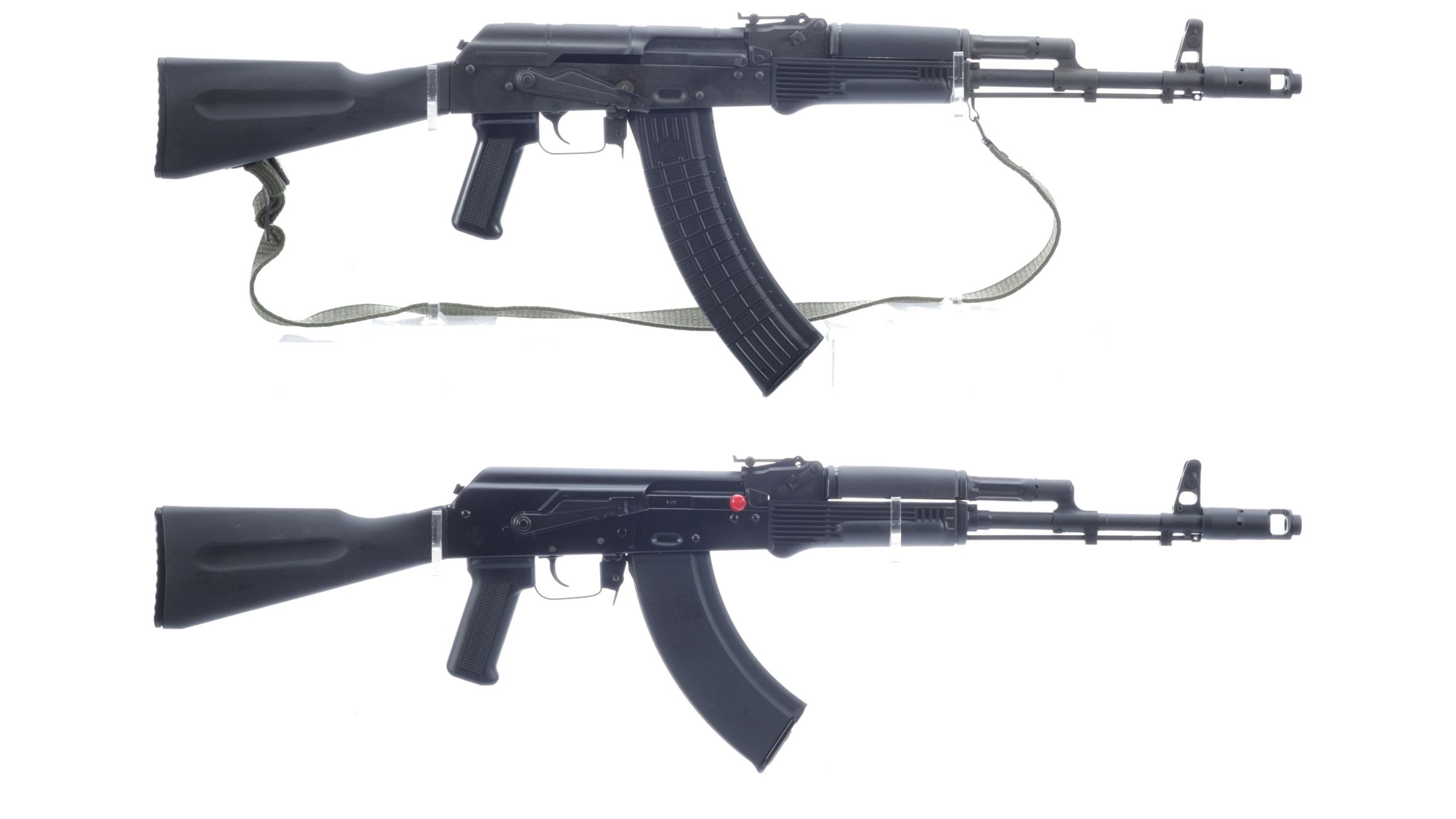 Two Ak Style Semi Automatic Rifles Rock Island Auction 7514