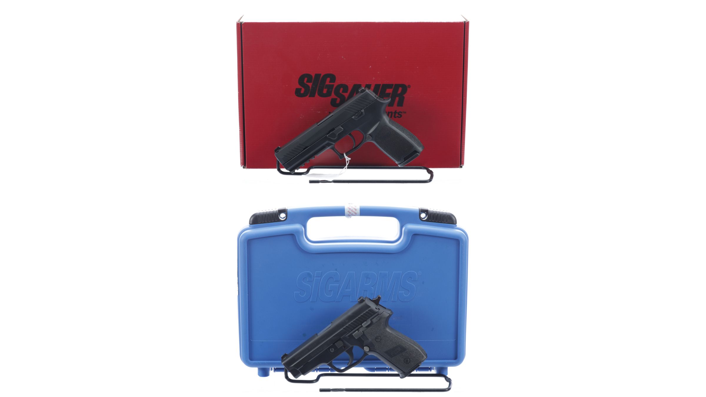 Two Sig Sauer SemiAutomatic Pistols with Boxes Rock Island Auction