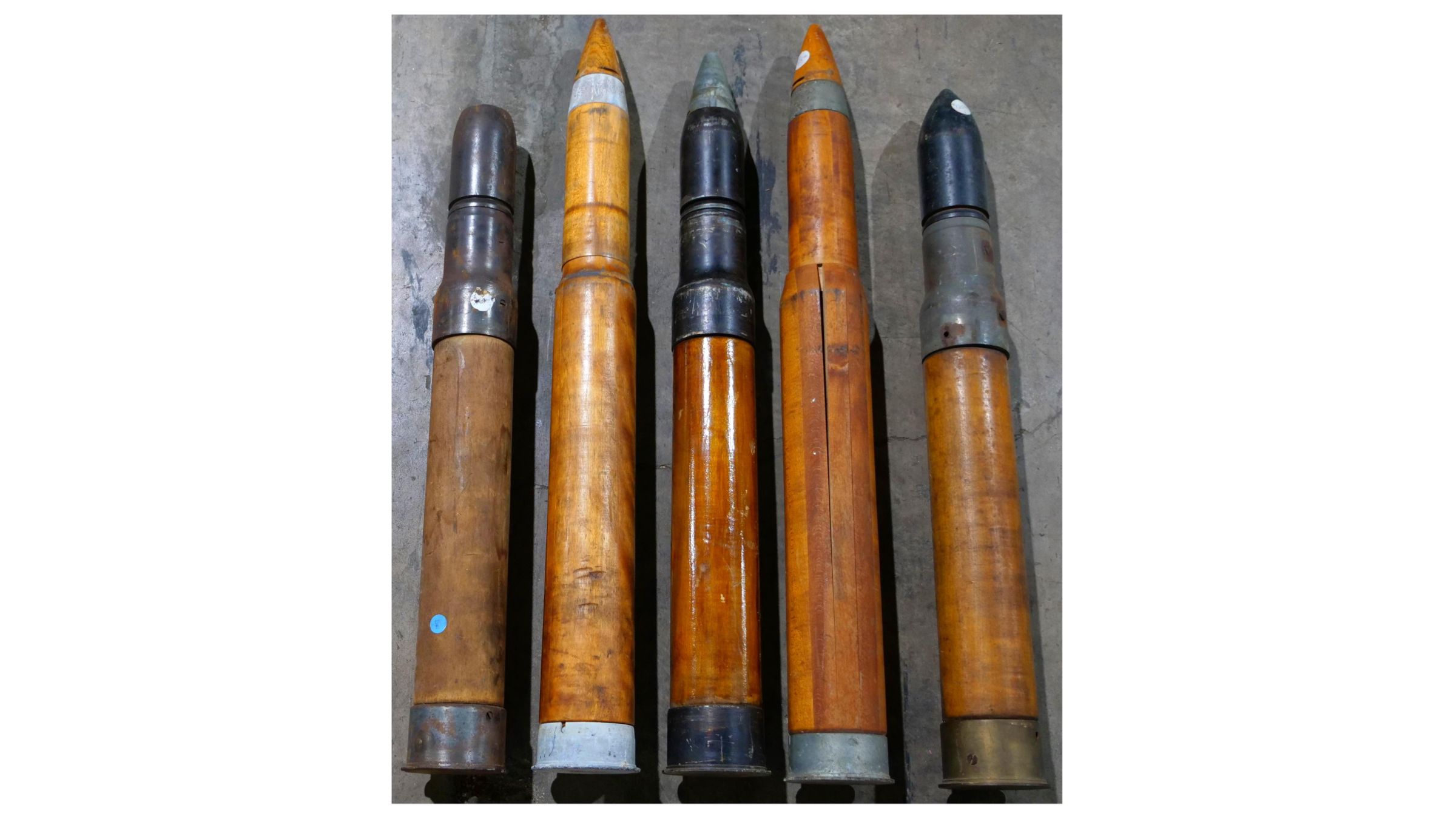 Group Of Dummy Artillery Training Rounds Rock Island Auction