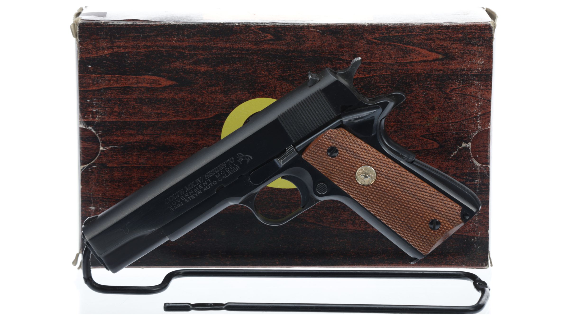 Colt MK IV Series 70 Government Model Pistol in Scarce 9mm Steyr