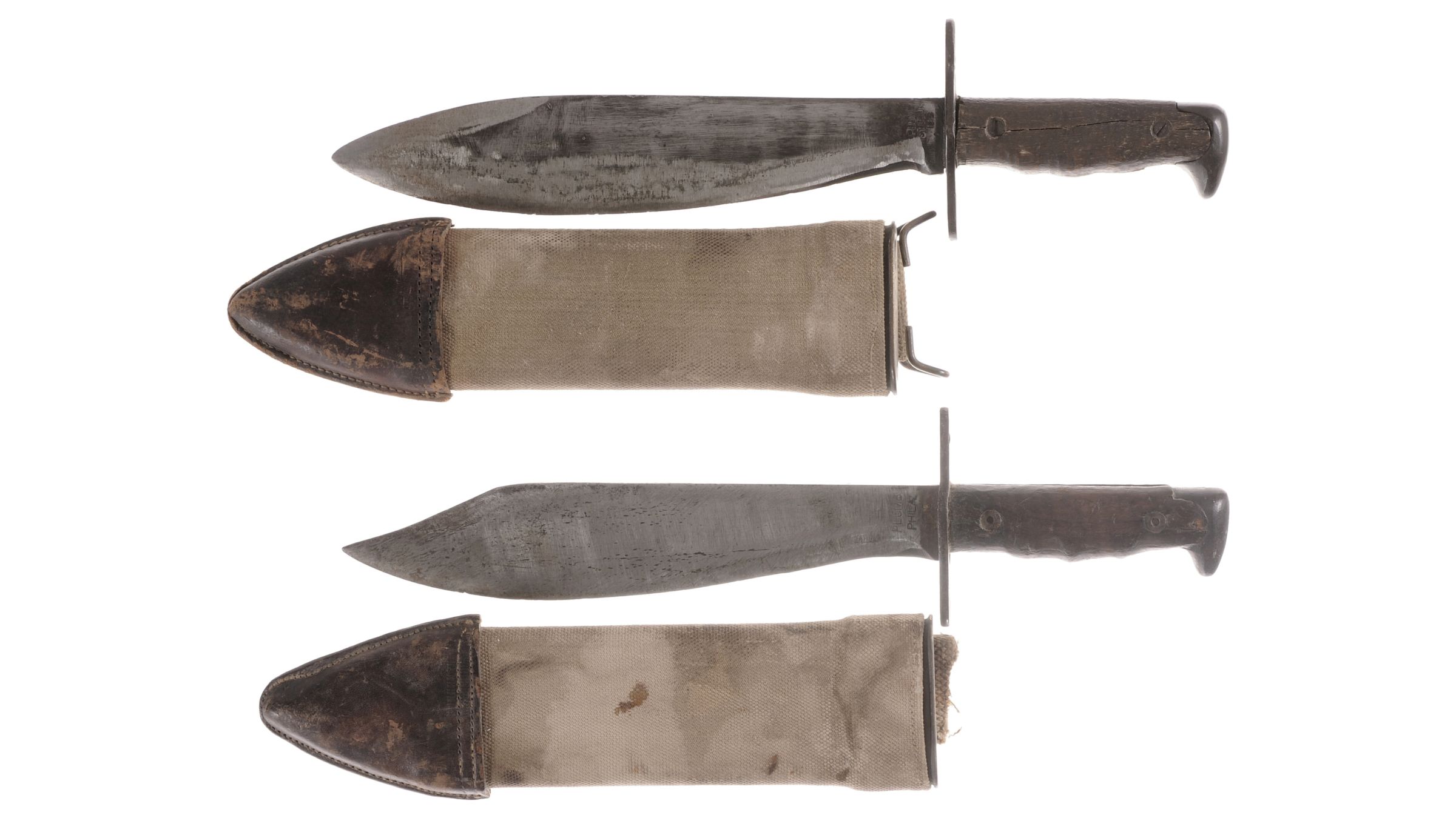 Two U S Model 1917 Bolo Knives With Sheaths Rock Island Auction
