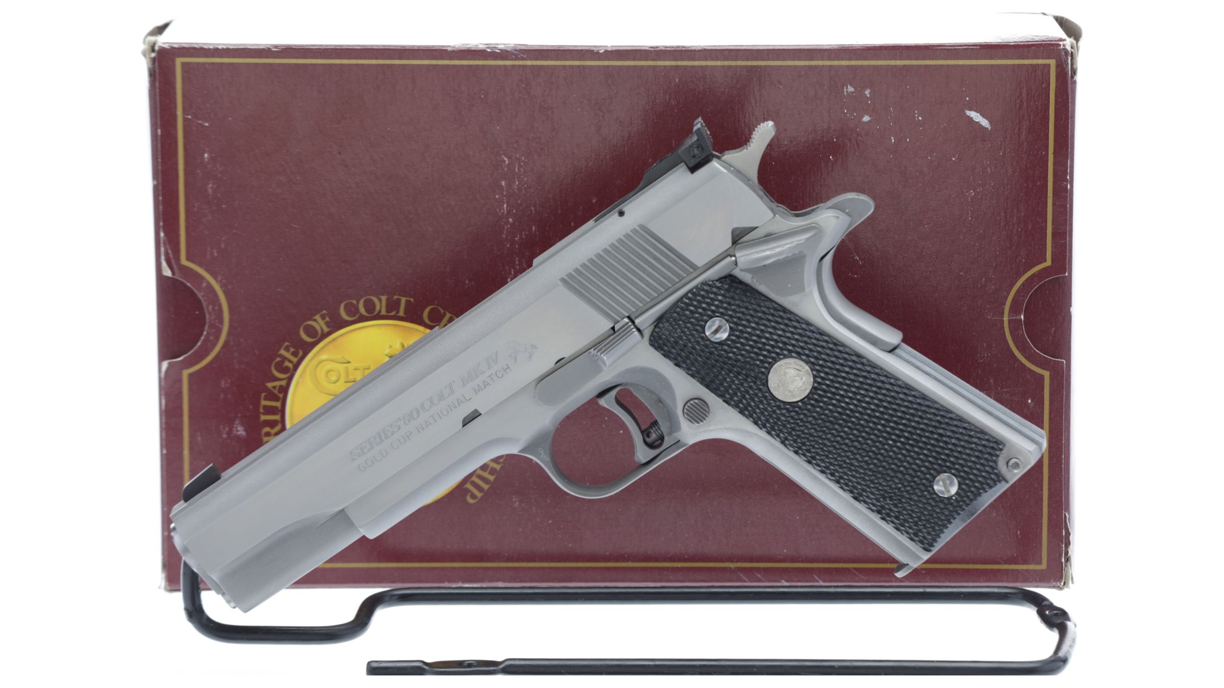 Colt MK IV Series 80 Gold Cup National Match Pistol with Box