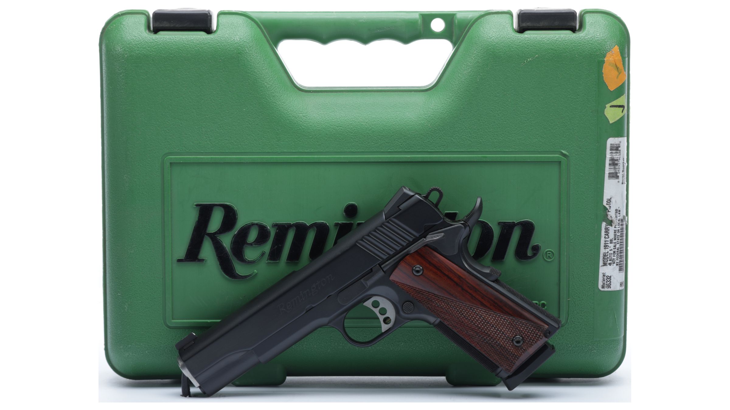 Remington Model 1911r1 Carry Semi Automatic Pistol With Case Rock Island Auction 9527