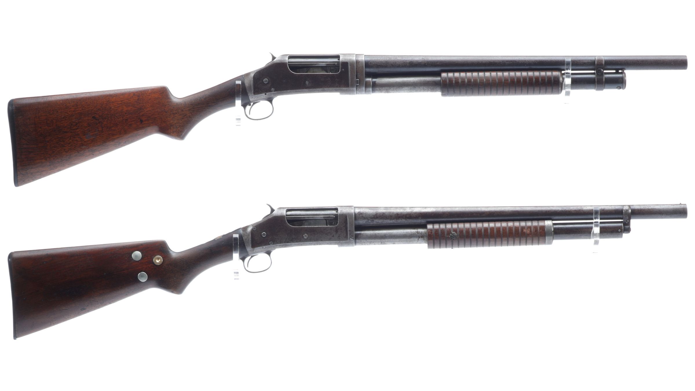 Two Winchester Model 1897 Slide Action Shotguns
