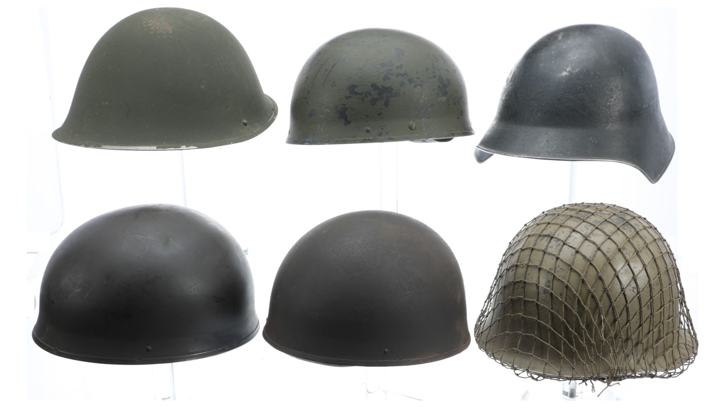 Six European Military Helmets Rock Island Auction