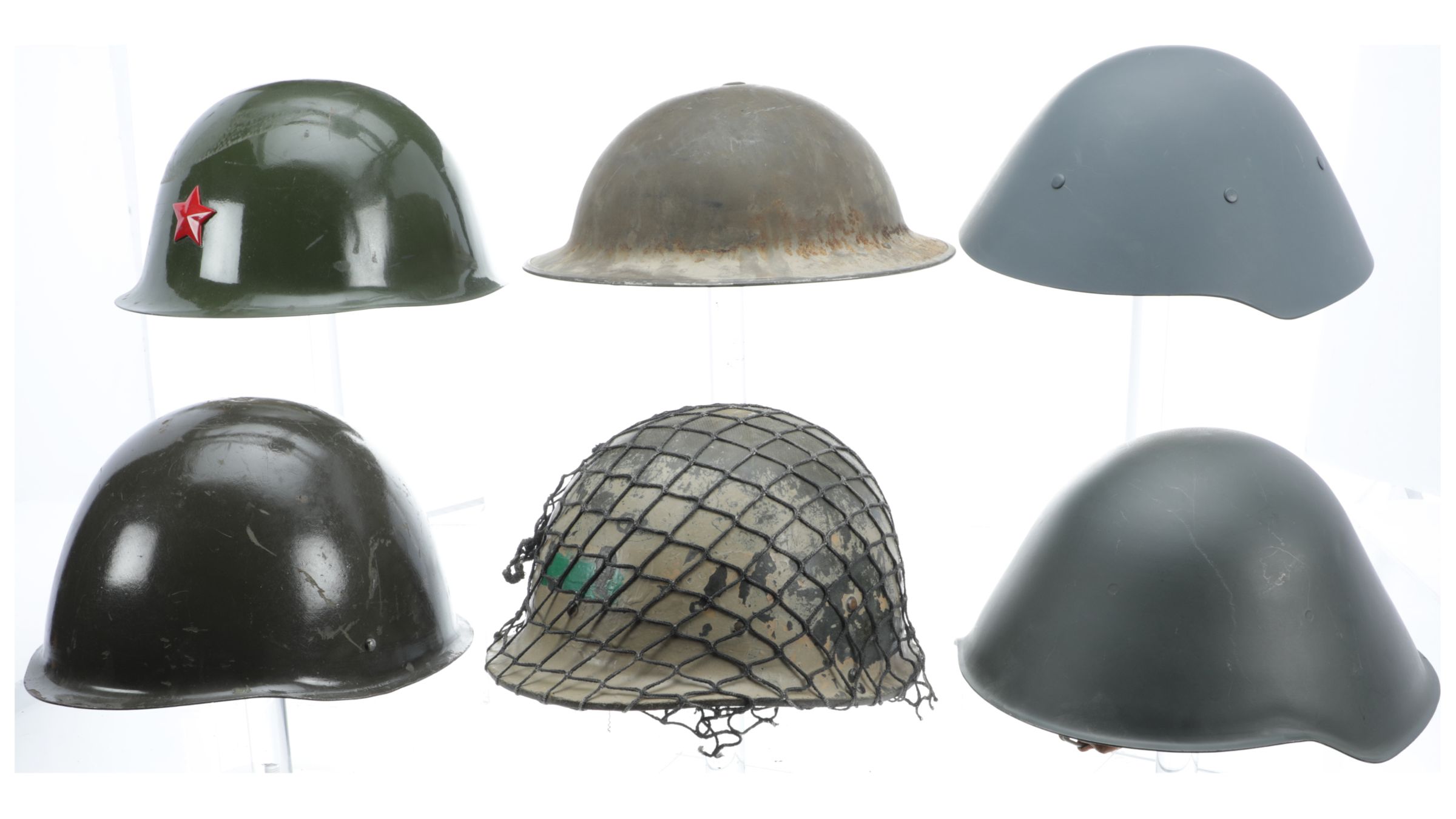 Six Assorted Helmets | Rock Island Auction