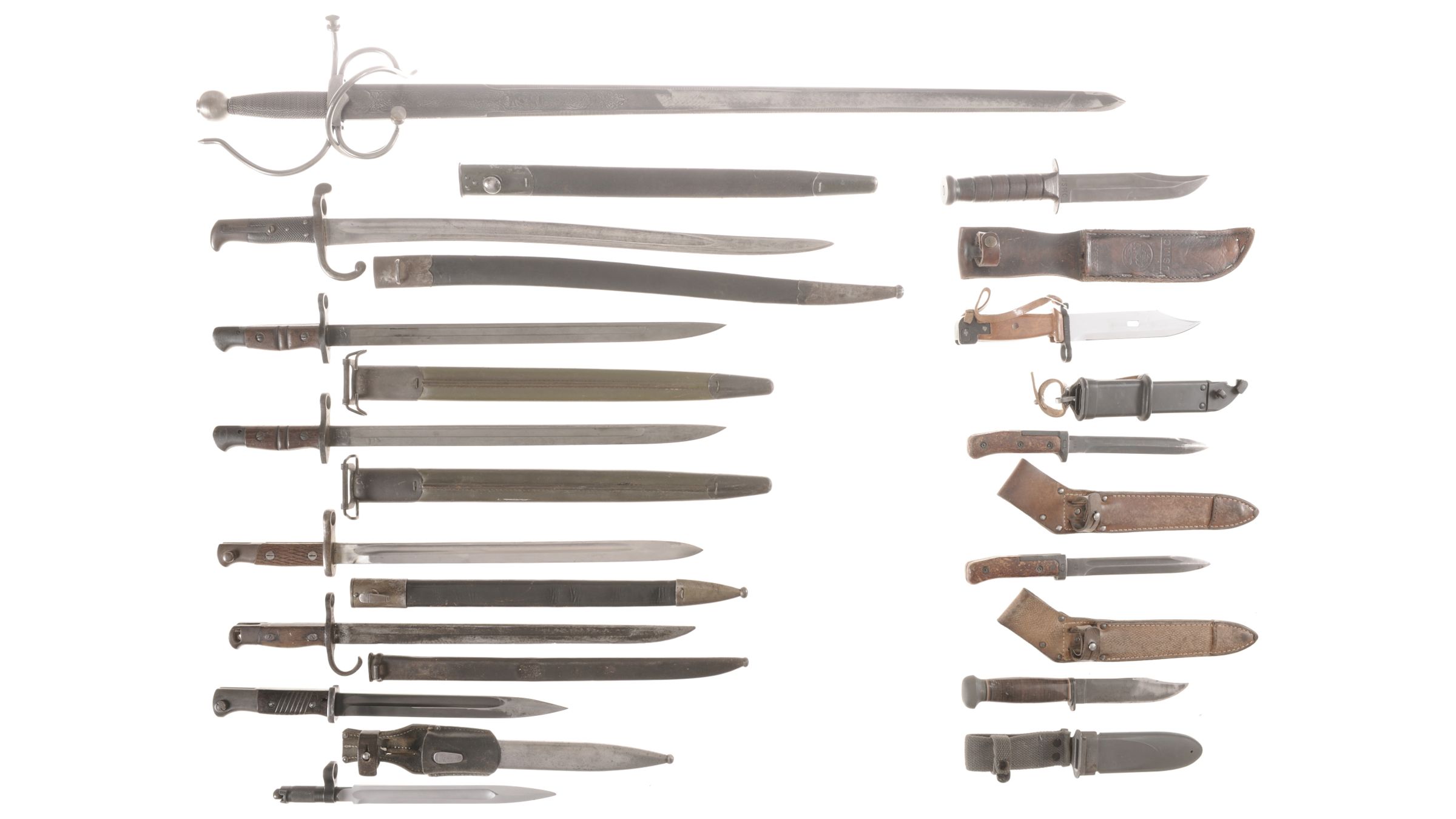 spanish-sword-and-group-of-military-edged-weapons-rock-island-auction