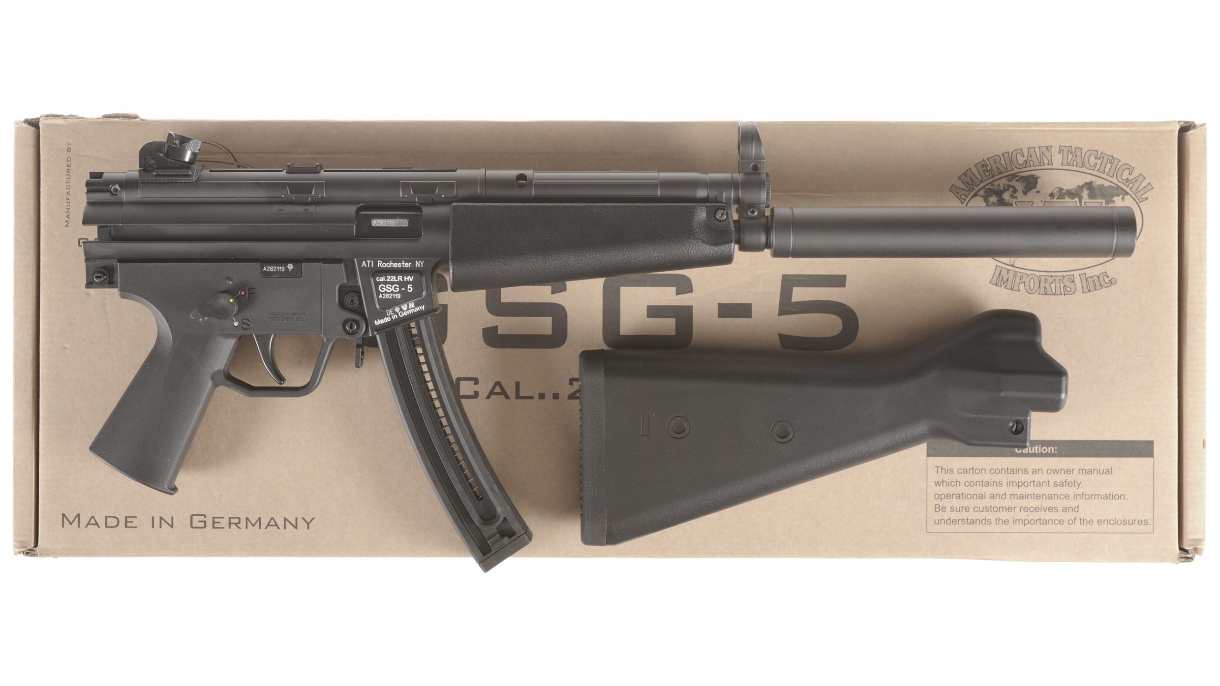 GSG/ATI Model GSG5 SemiAutomatic Carbine with Box Rock Island Auction GSG/ATI Model GSG5 SemiAutomatic Carbine with Box Rock Island Auction