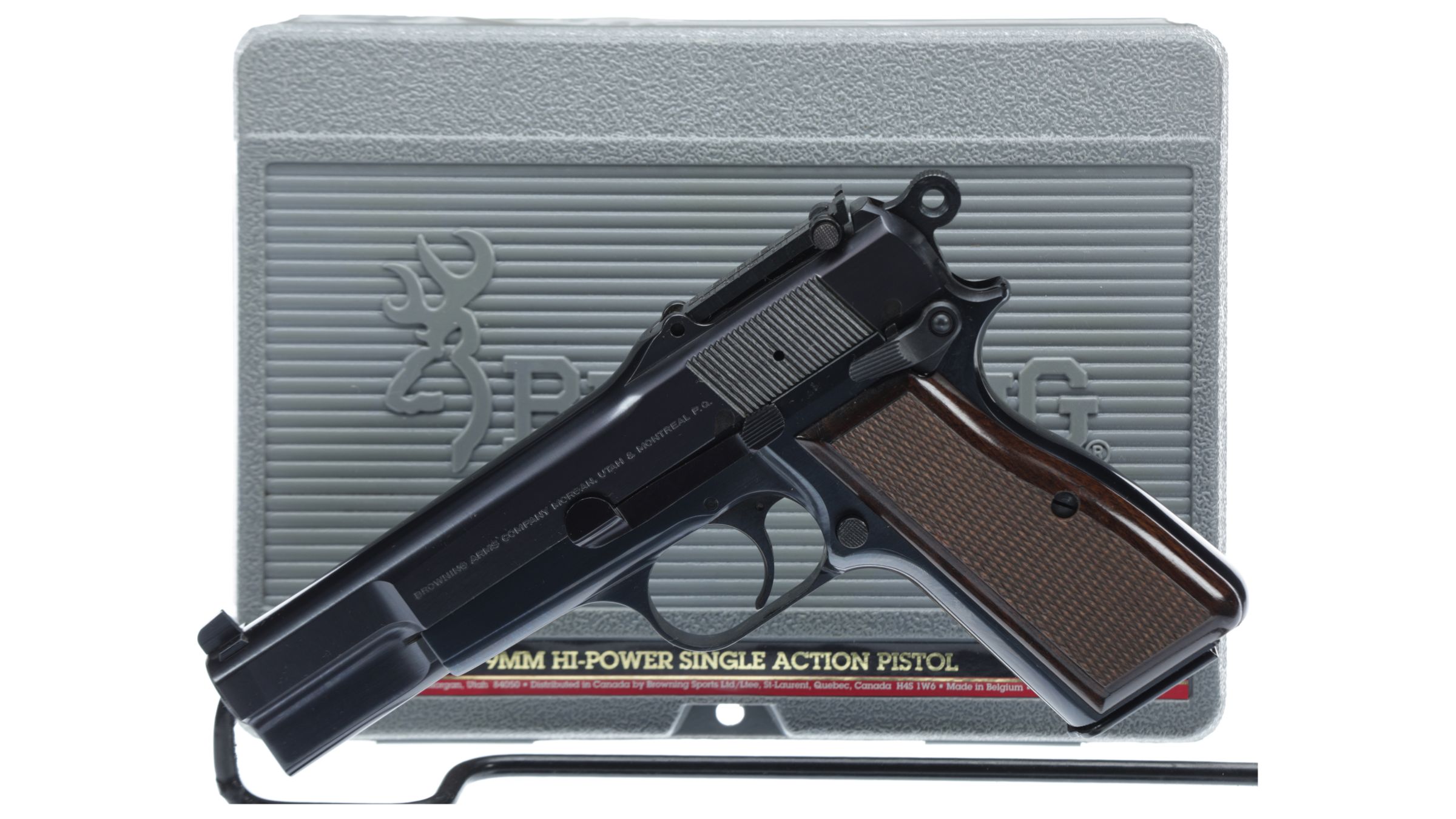 Belgian Browning High Power Semi Automatic Pistol With Case Rock Island Auction 9823