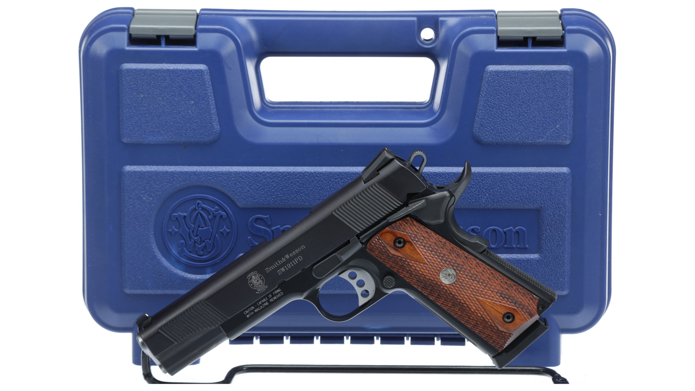 Smith & Wesson Model Sw1911pd Semi-automatic Pistol With Case 