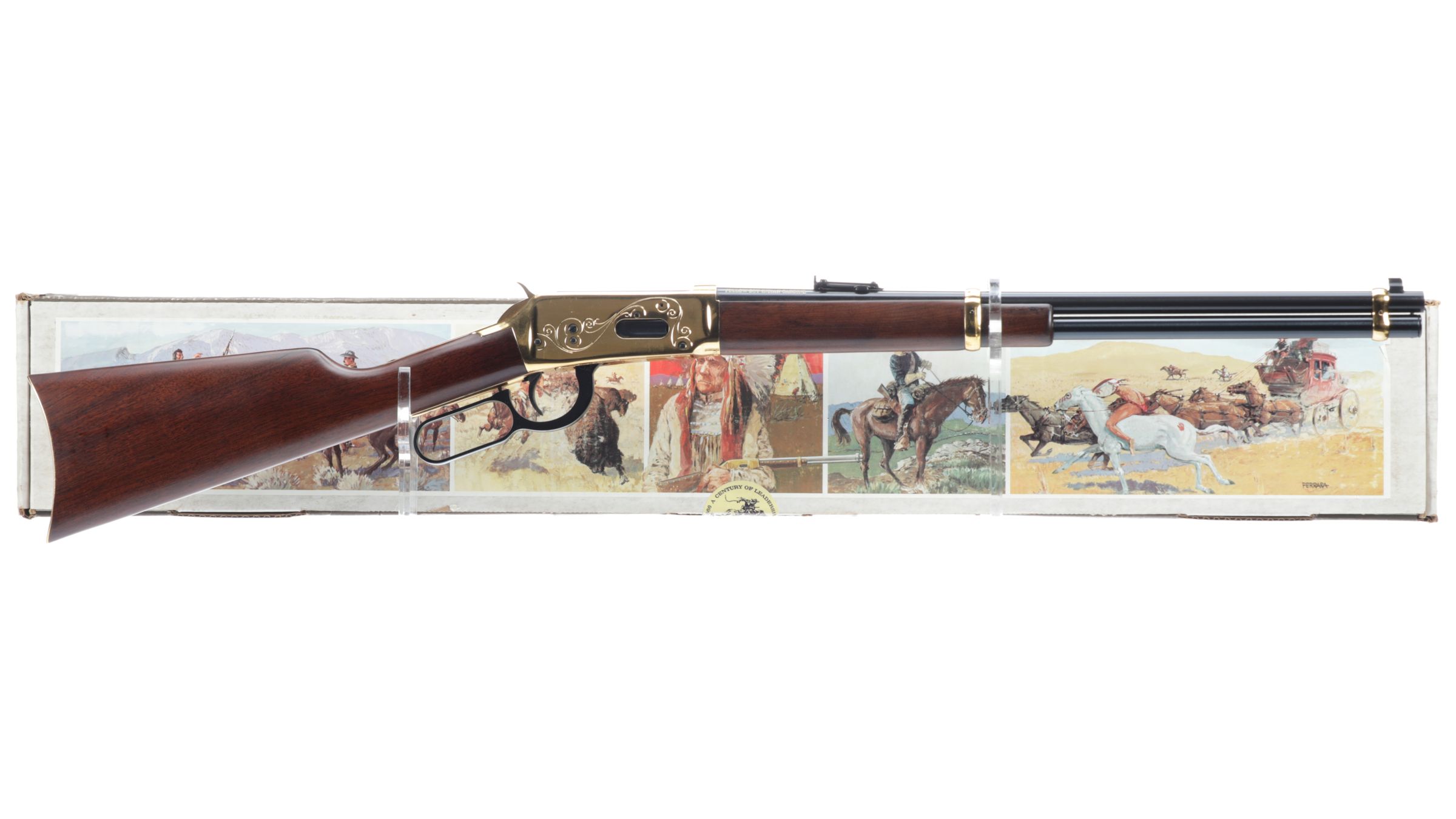 Winchester Model 94 Yellow Boy Indian Commemorative Carbine Rock