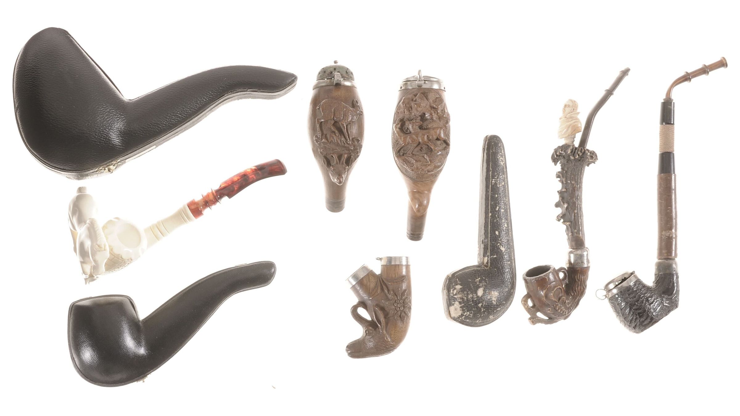 Group of Tobacco Pipes and Parts Rock Island Auction