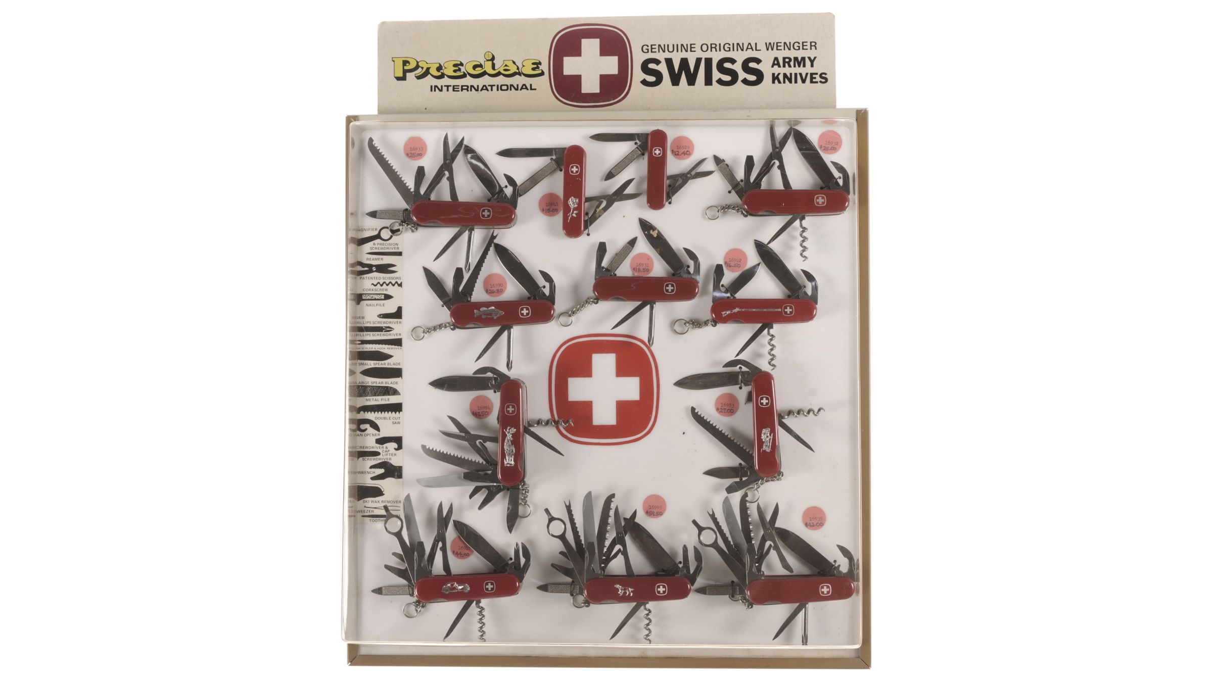 Precise International Swiss Army Knife Display Rock Island Auction
