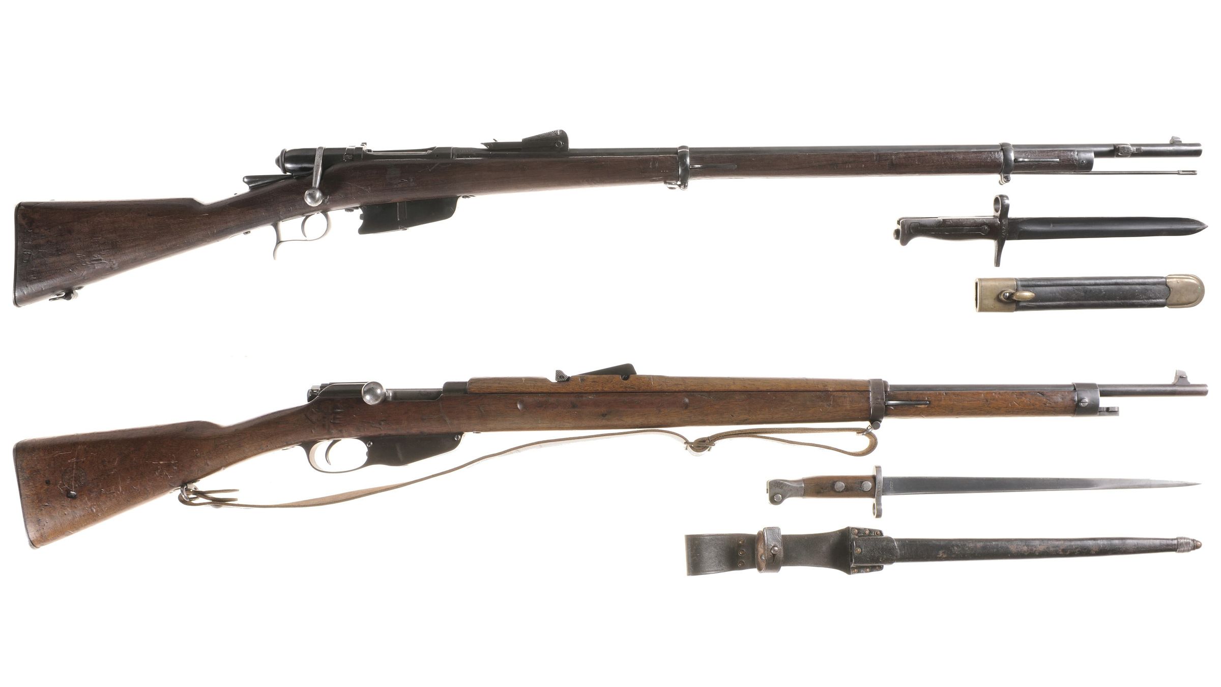 Two European Military Bolt Action Rifles with Rock Island