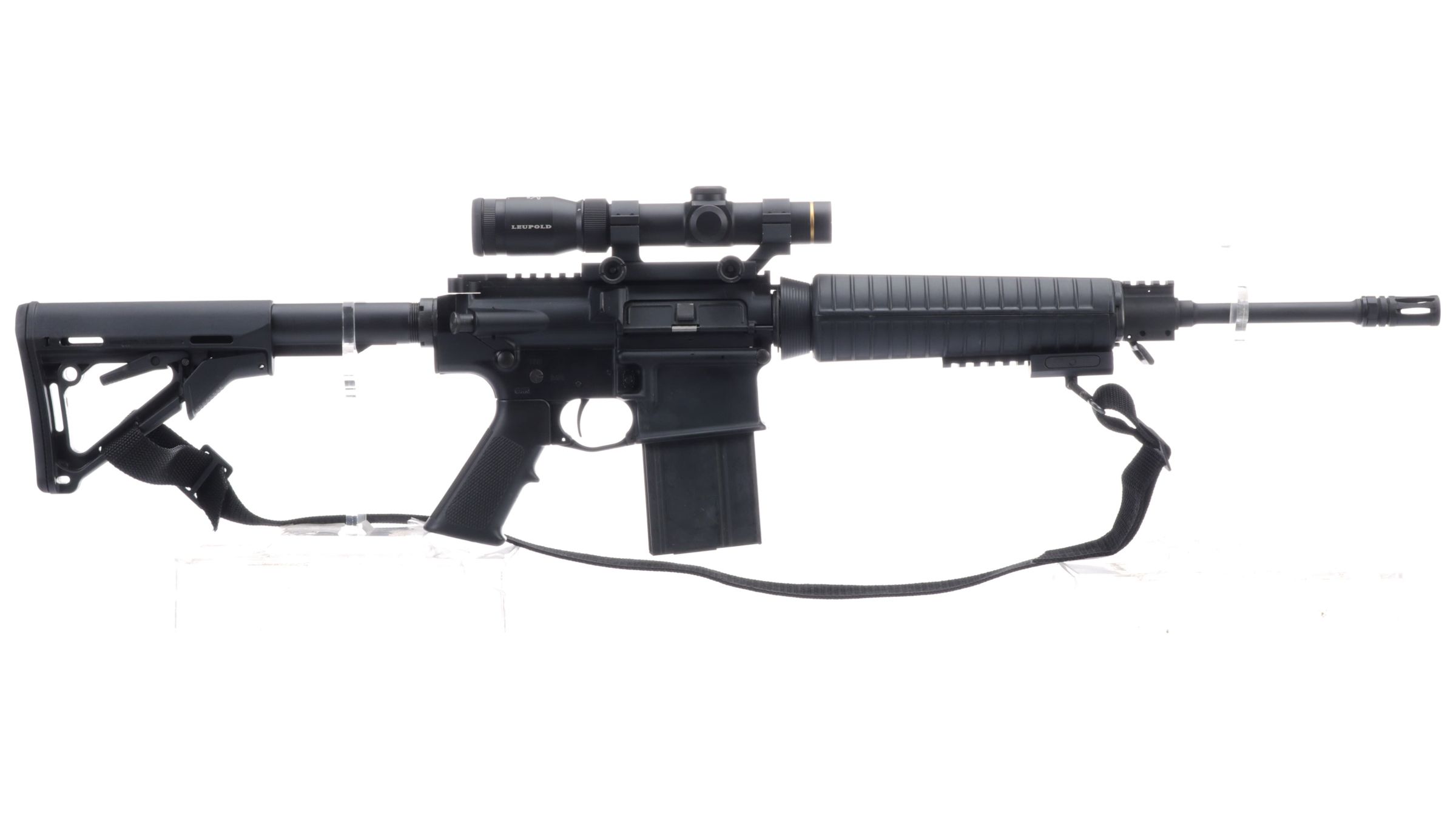 Armalite AR10 SemiAutomatic Rifle with Leupold Scope Rock Island
