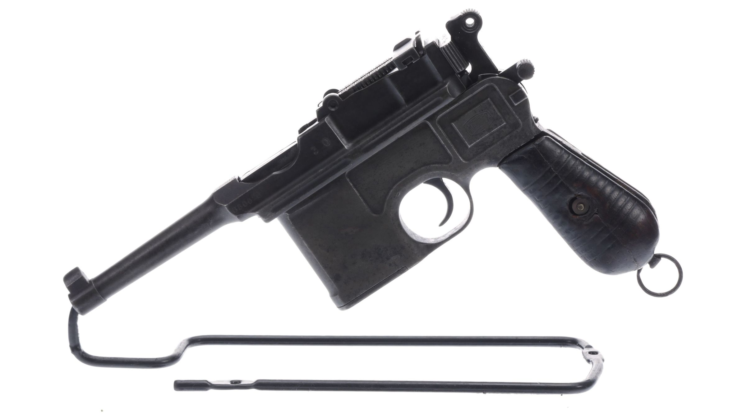 Mauser C96 gun by Denix dark grip version 