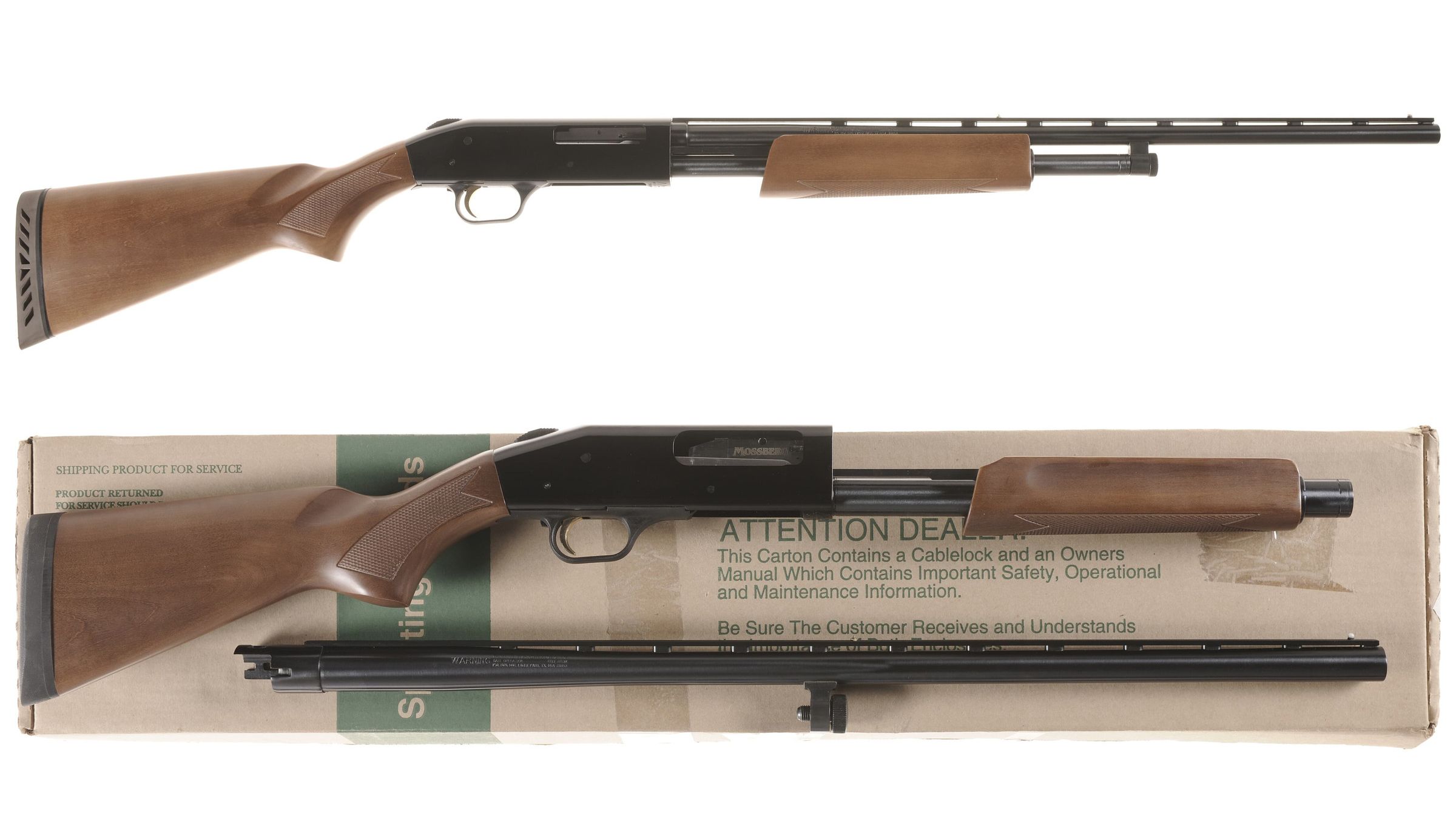 Two Mossberg Slide Action Shotguns | Rock Island Auction