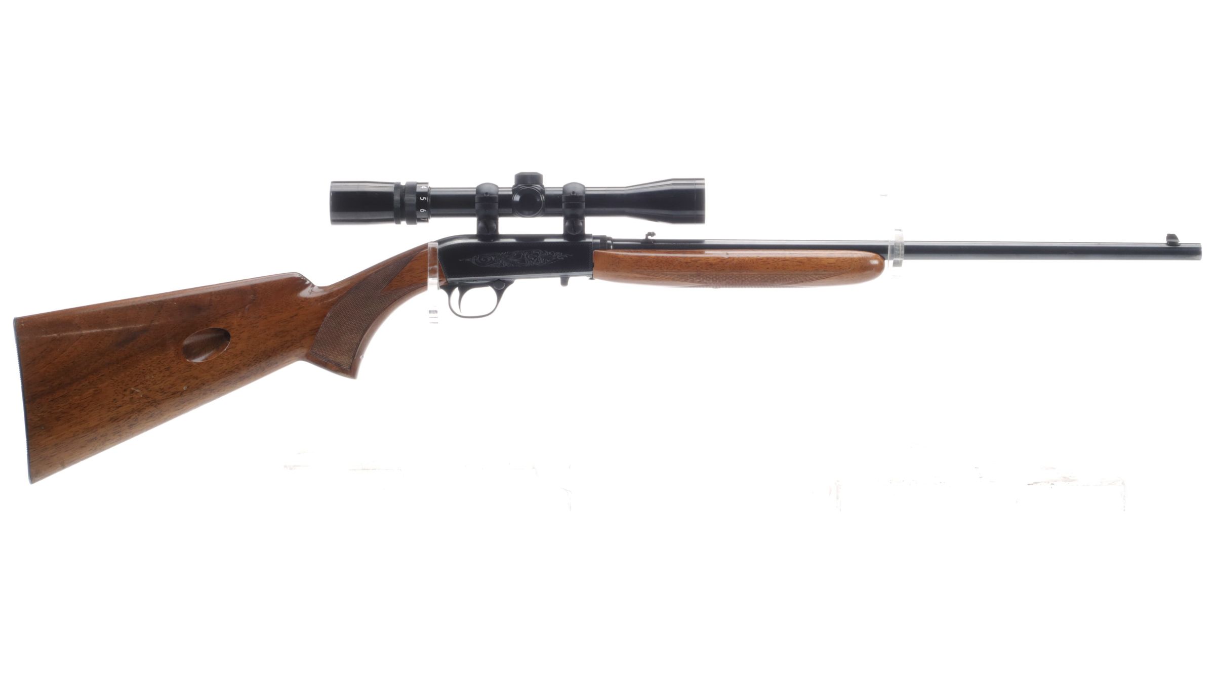 Belgian Browning .22 Semi-Automatic Rifle With Scope | Rock Island Auction