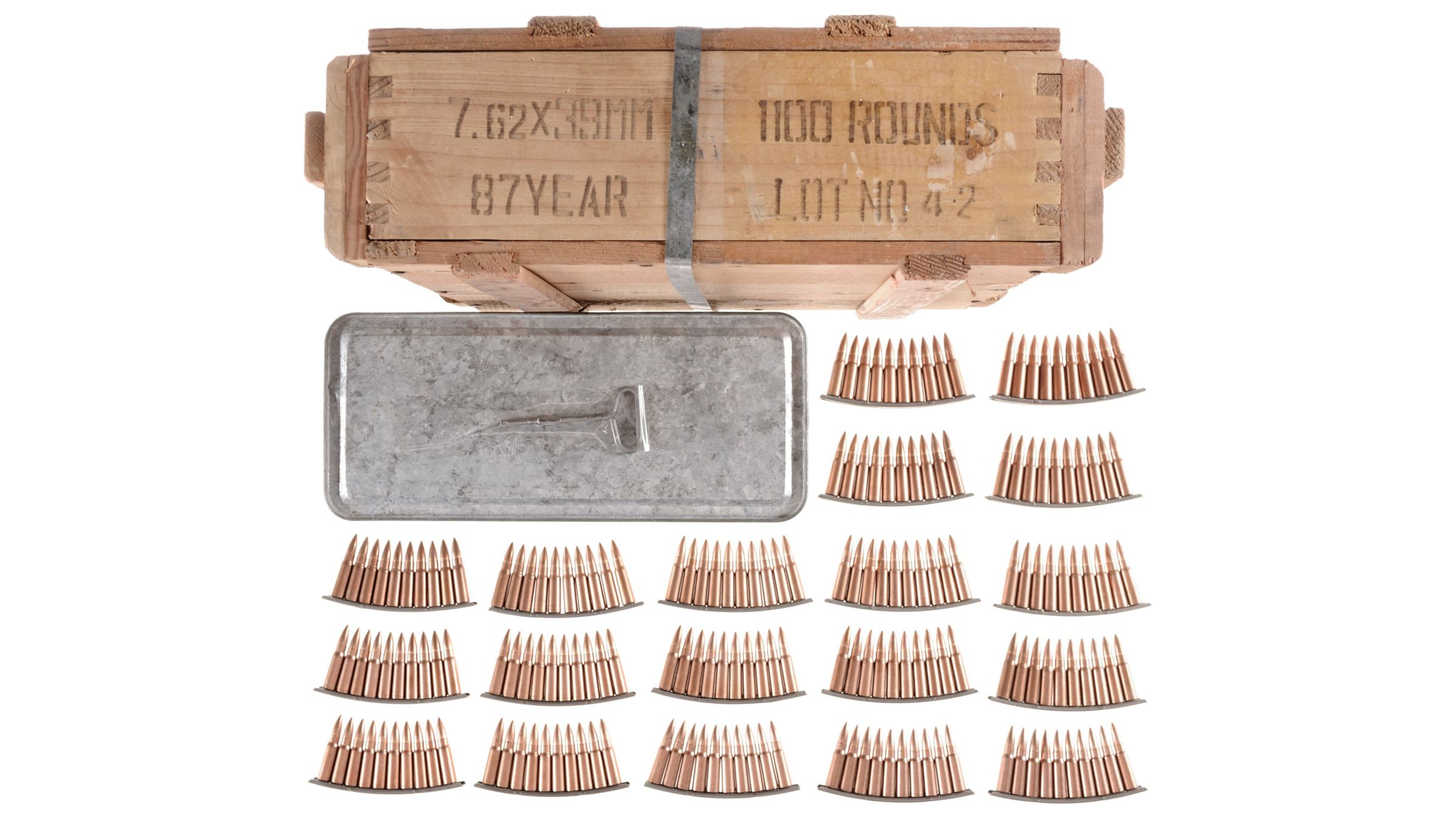 Group of chinese 7 62x39mm ammunition rock island auction