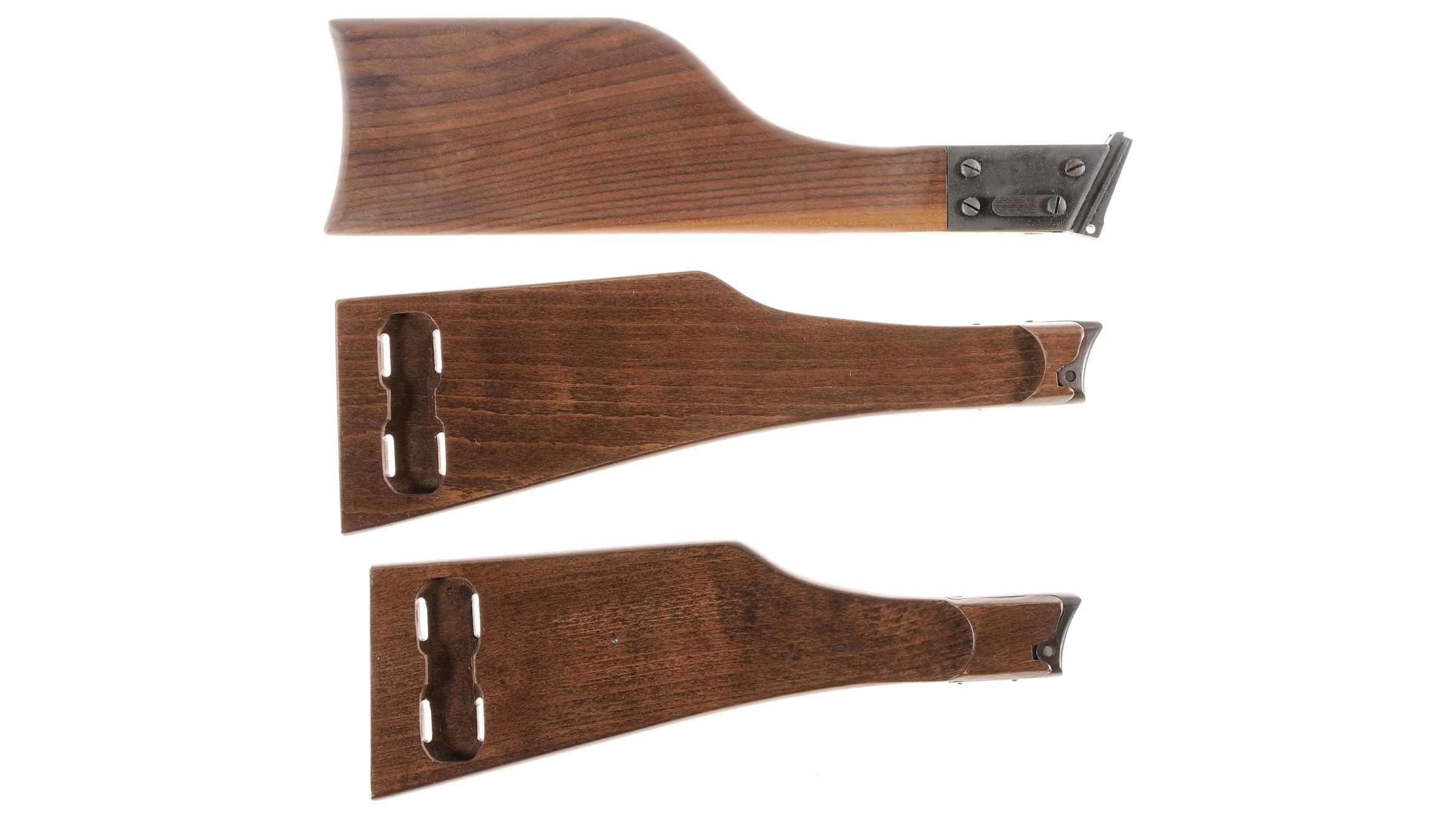 Three Detachable Aftermarket Shoulder Stocks For Pistols Rock Island Auction