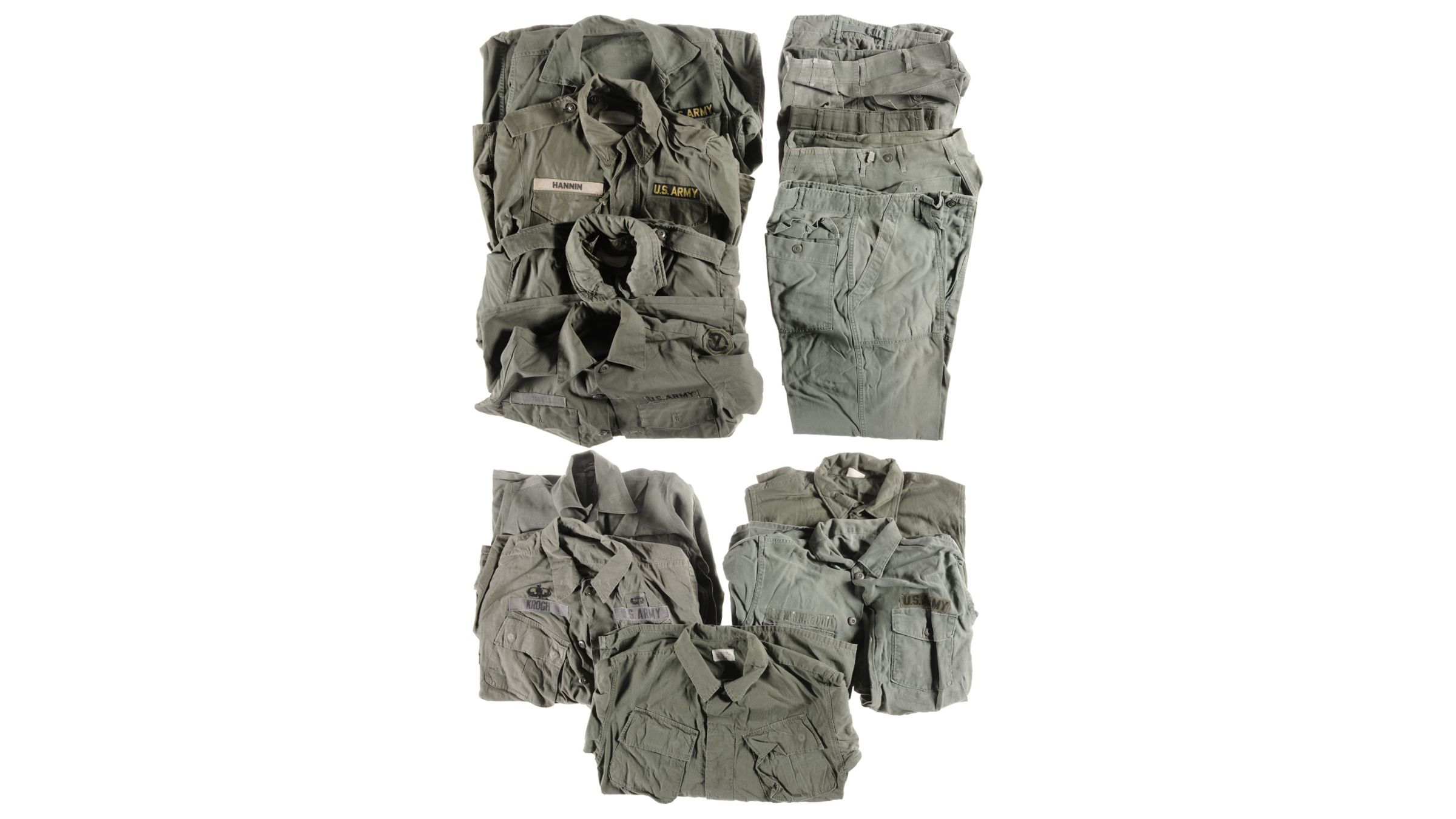 Collector's Lot of U.S. Military Uniform Pieces Rock Island Auction