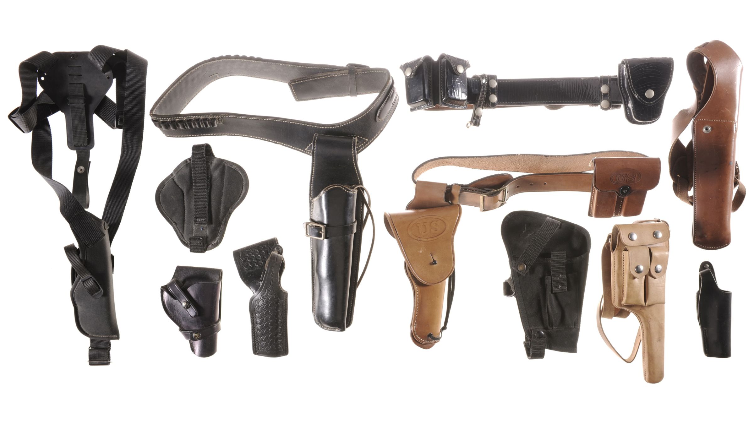 Group of Assorted Holsters and Belts | Rock Island Auction