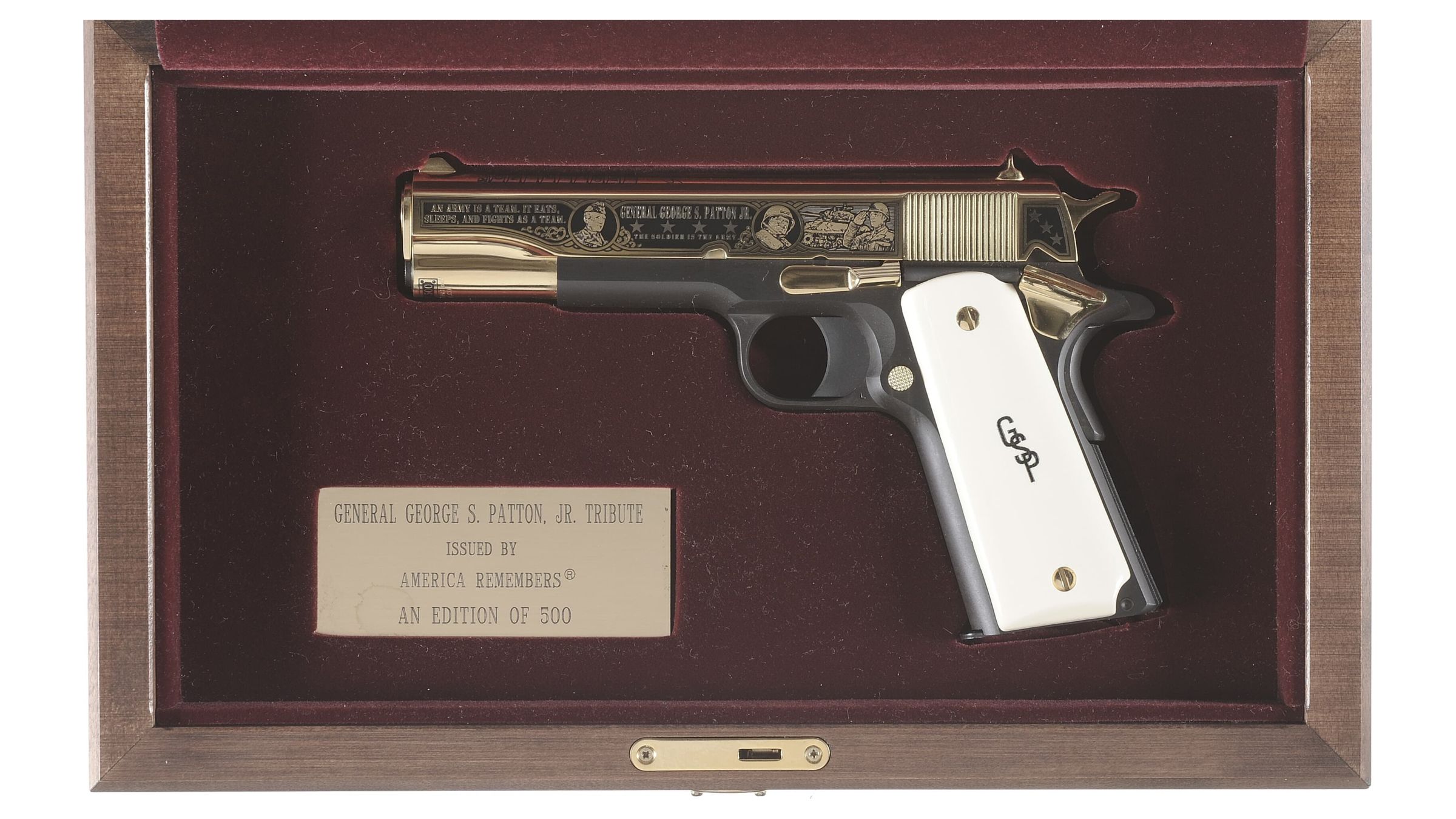 Colt America Remembers General George S Patton Tribute Pistol Rock Island Auction 8975