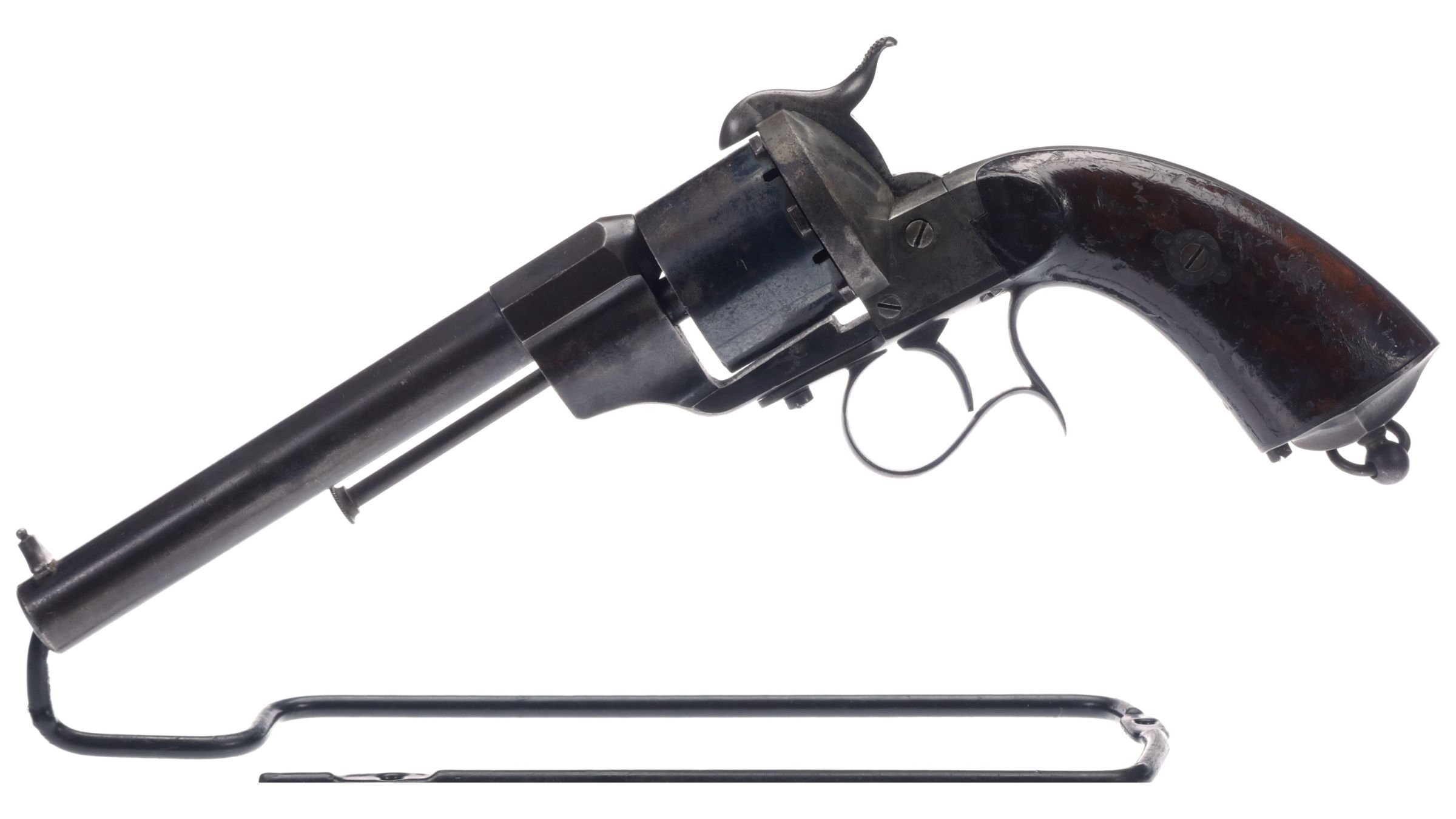 E Lefaucheux Single Action Pinfire Revolver Rock Island Auction 7715